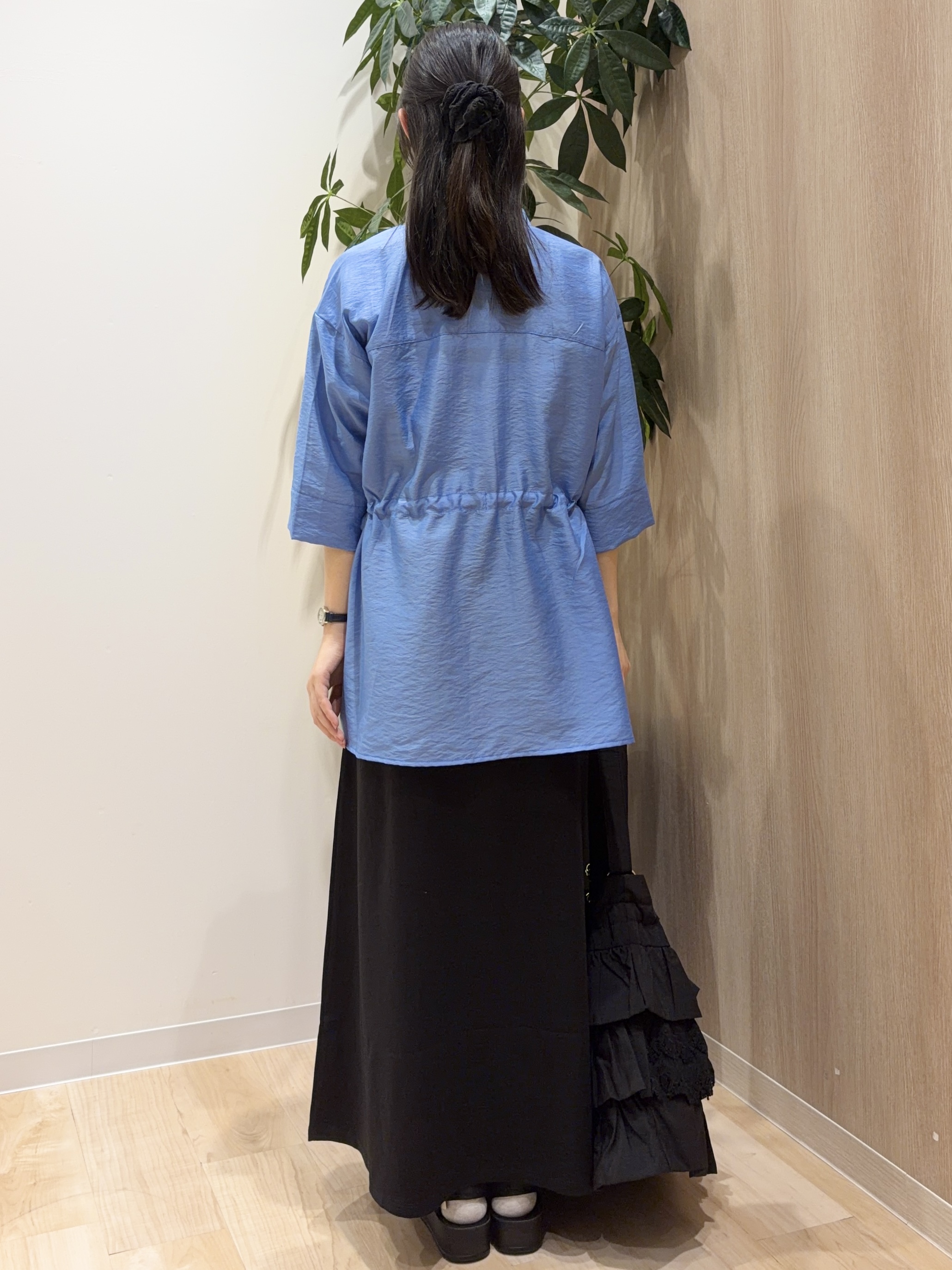ayaneさんの「grove｜【ひんやり・UVカット・洗濯機◎】Tシャツ感覚で着られるコットン混ニット」を使ったコーディネート