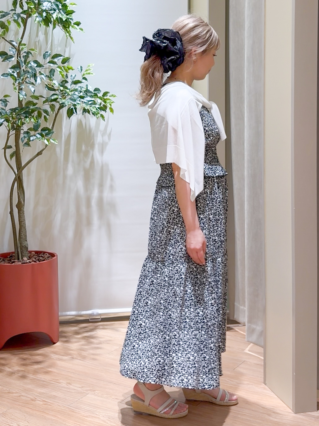 Harukaさんの「grove｜高評価！【接触冷感／UVカットetc】ベーシックショートカーディガン」を使ったコーディネート