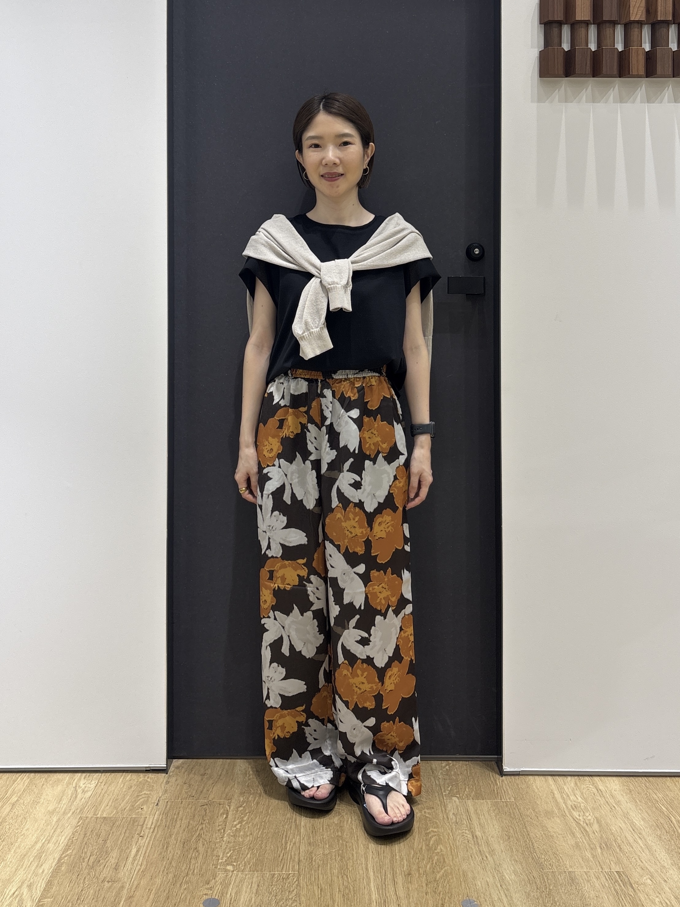 risaさんの「Dessin｜【UVカット/接触冷感】美光沢カットソー」を使ったコーディネート