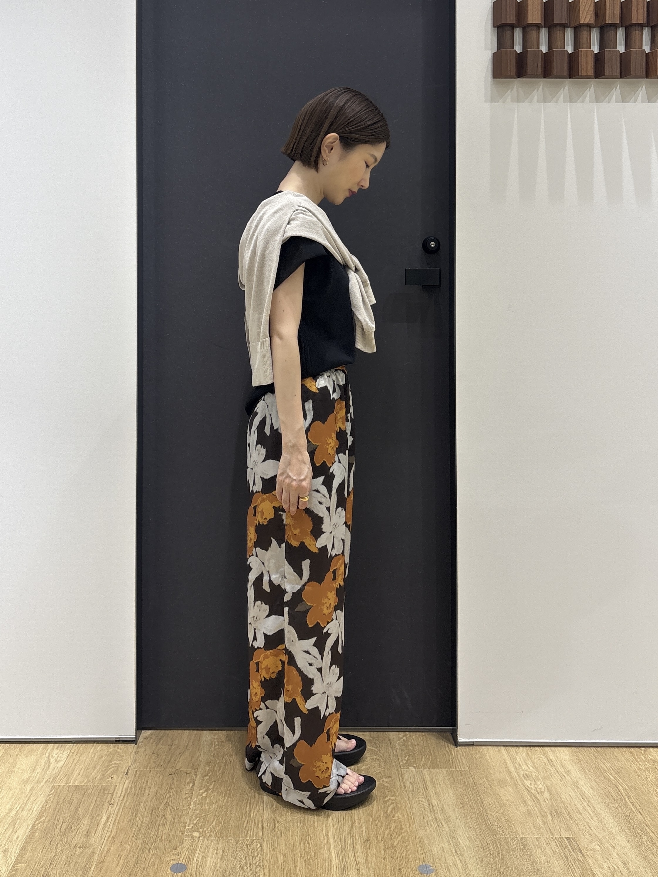 risaさんの「Dessin｜【UVカット/接触冷感】美光沢カットソー」を使ったコーディネート