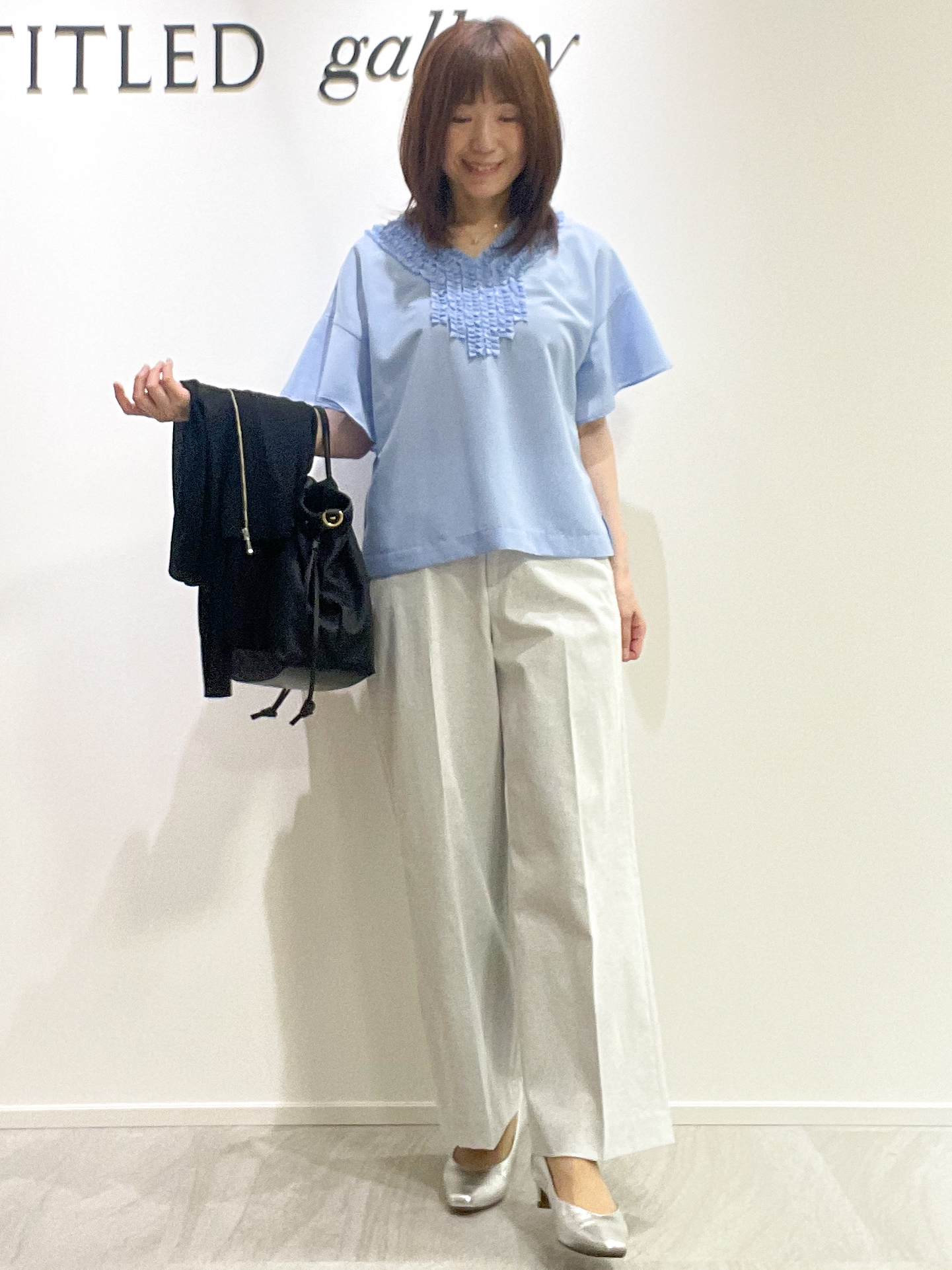 めいさんの「UNTITLED｜【アンサンブル可/日除け・冷房対策】シアーレーヨンZIPカーディガン」を使ったコーディネート