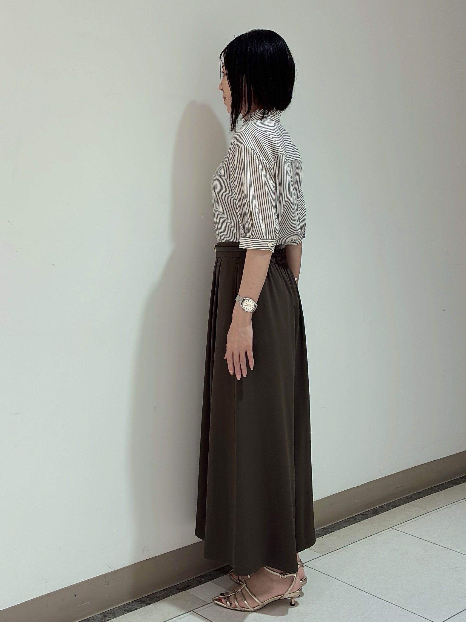 環さんの「UNTITLED｜【接触冷感/はっ水/セットアップ可】リラクシーガウチョパンツ」を使ったコーディネート