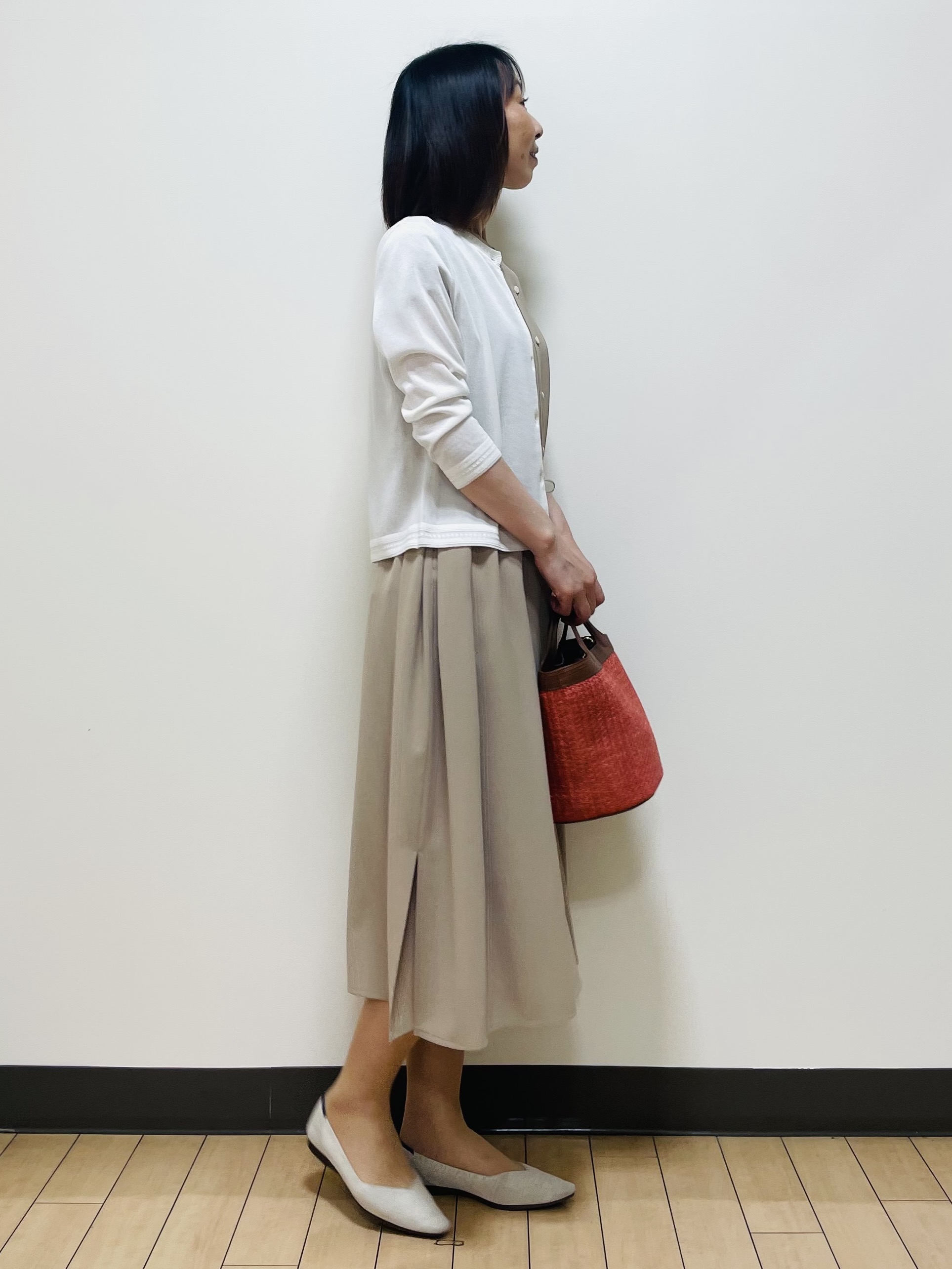 Riiさんの「Reflect｜すっきり見えバンドカラーシャツワンピース」を使ったコーディネート
