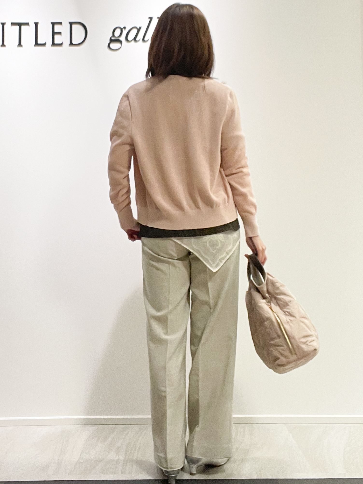 めいさんの「UNTITLED｜【アンサンブル可】ラメ混クルーネックカーディガン」を使ったコーディネート