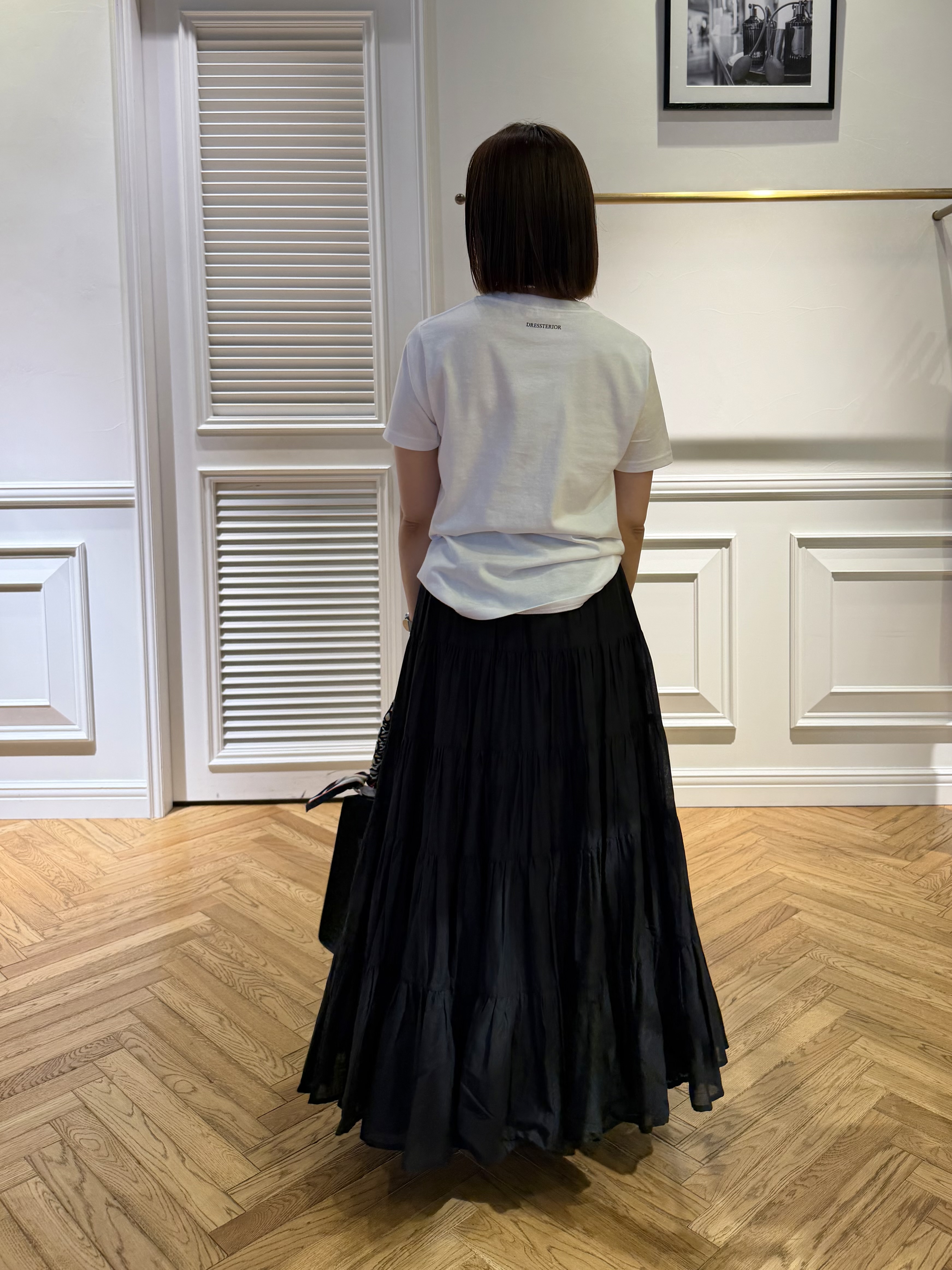 つじ まこさんの「DRESSTERIOR｜【別注】マリリンモンロー/カラープリントTシャツ」を使ったコーディネート