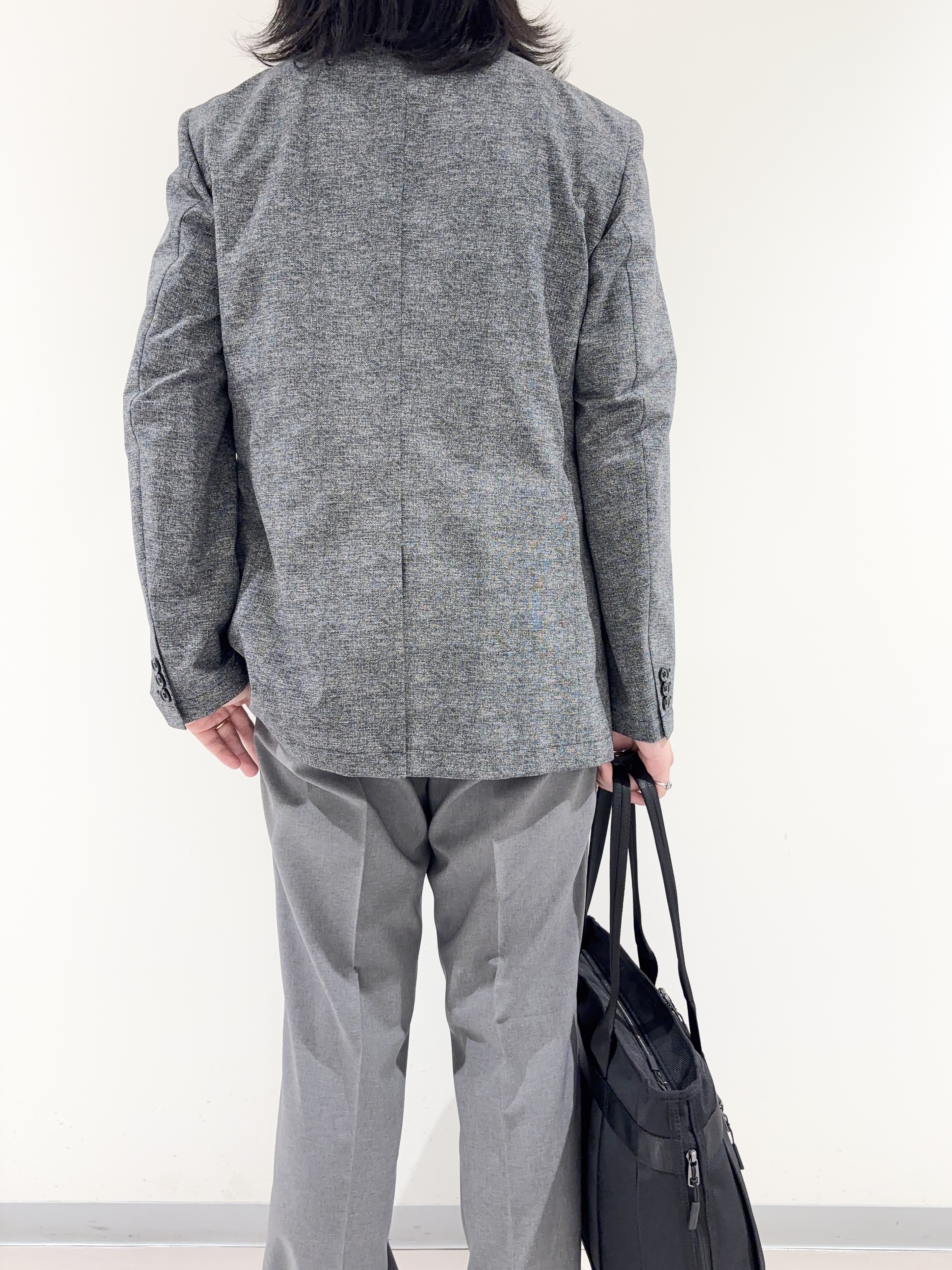 及川さんの「TAKEO KIKUCHI｜【抗菌防臭】COOL DOTS（R）ドビープリント ジャケット」を使ったコーディネート