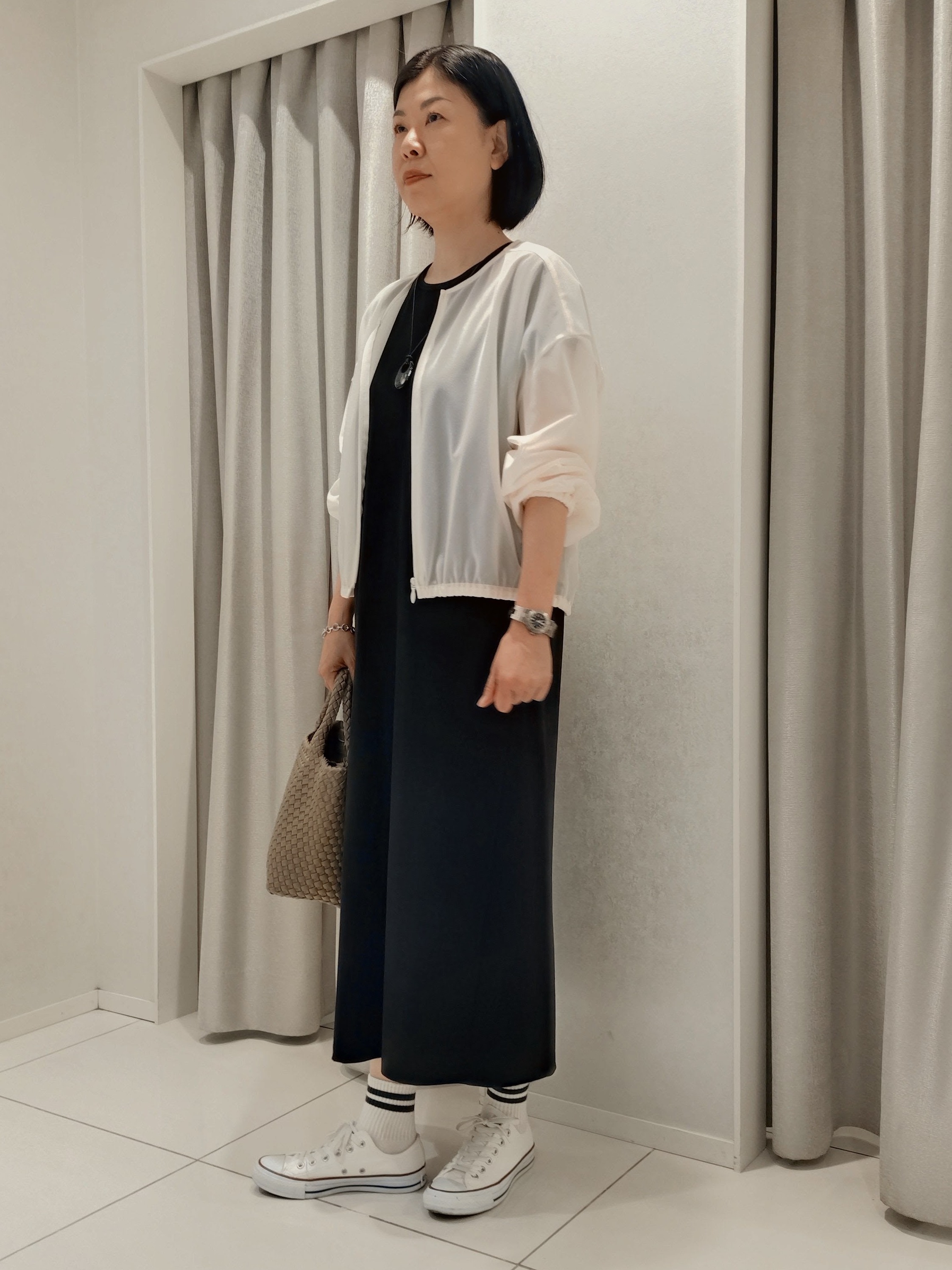 WATAさんの「UNTITLED｜トリコットシアーブラウス」を使ったコーディネート