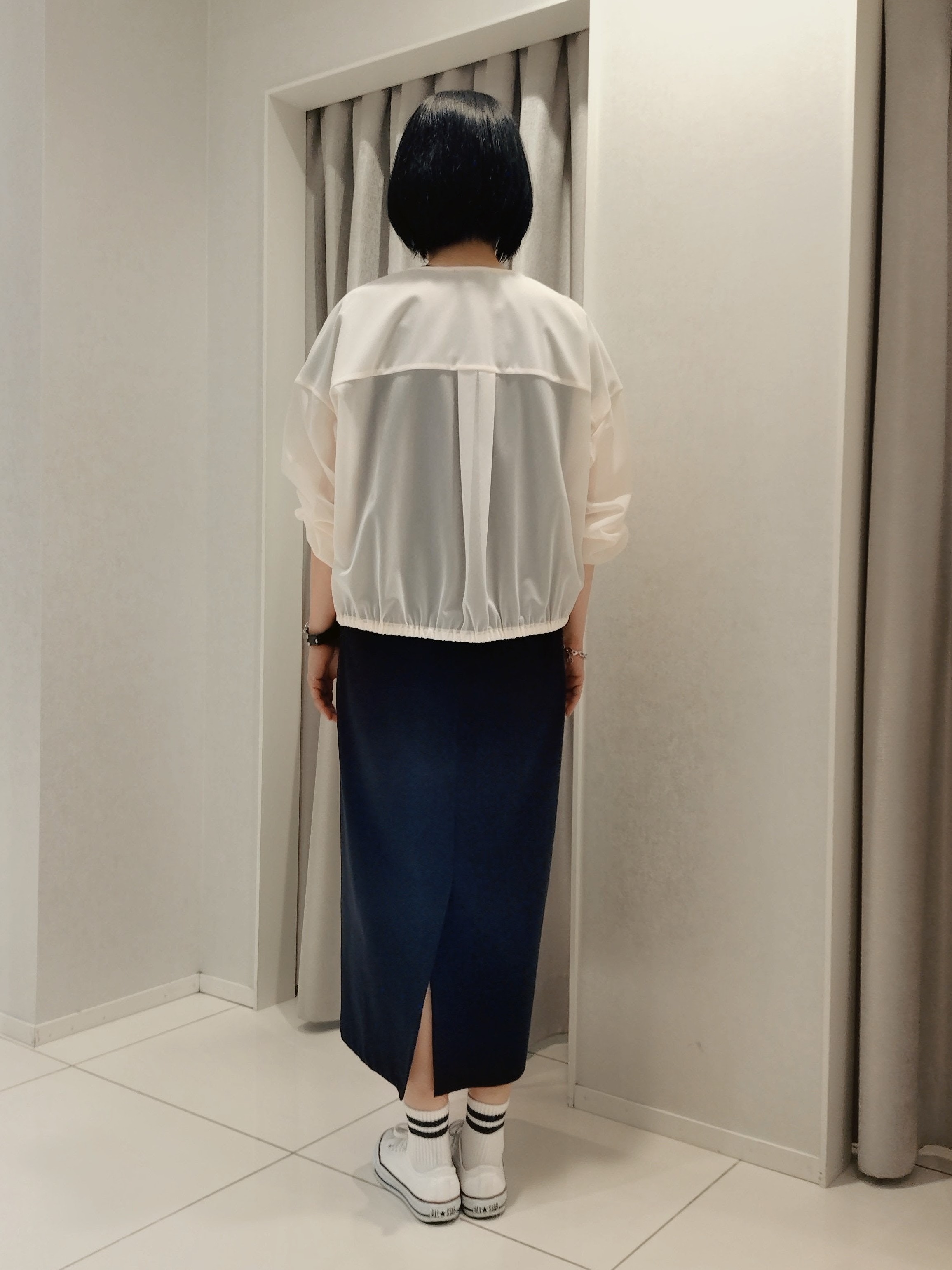 WATAさんの「UNTITLED｜トリコットシアーブラウス」を使ったコーディネート