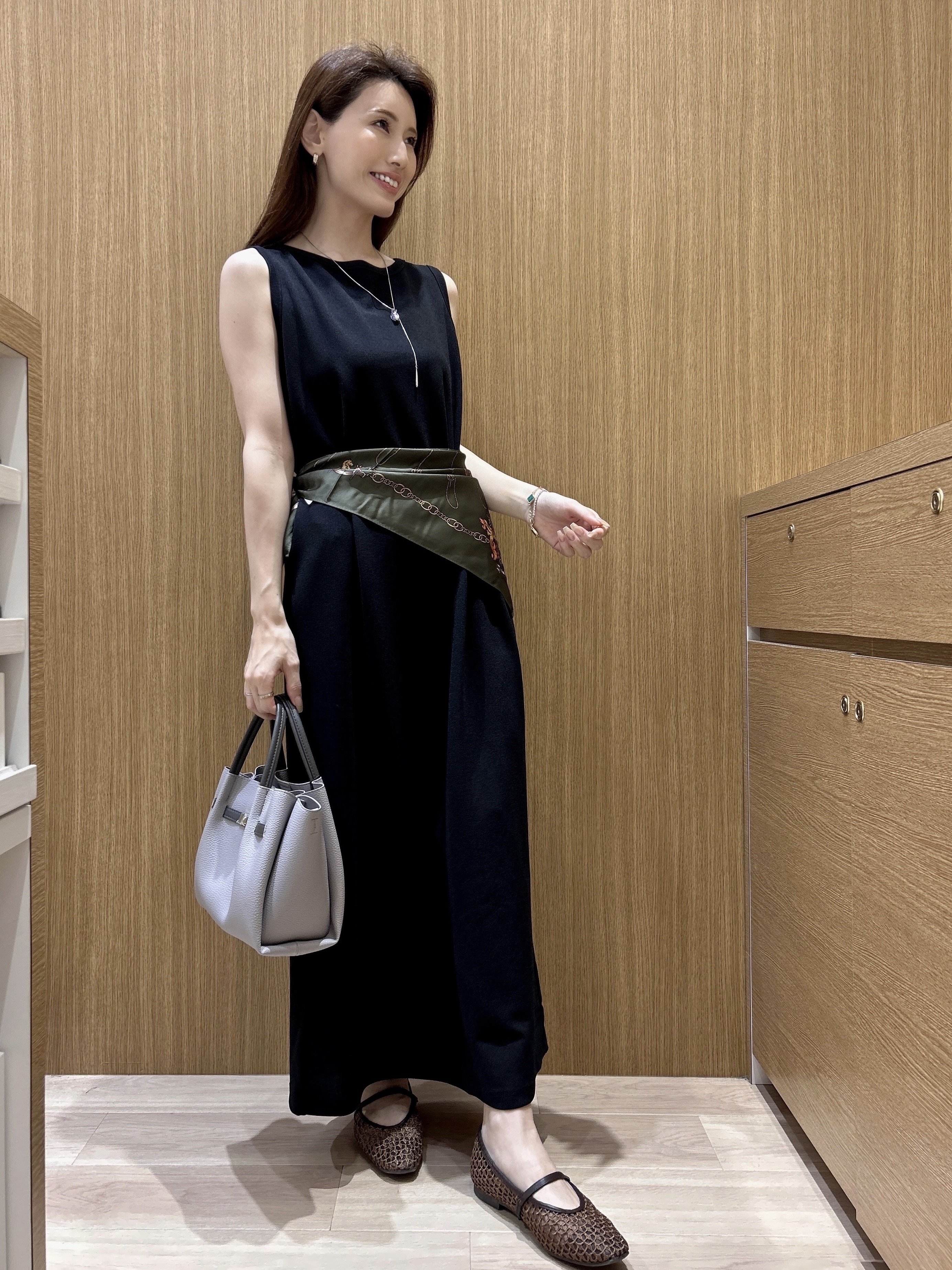 maiさんの「OPAQUE.CLIP｜【接触冷感】カットソーワンピース《洗濯機OK》」を使ったコーディネート