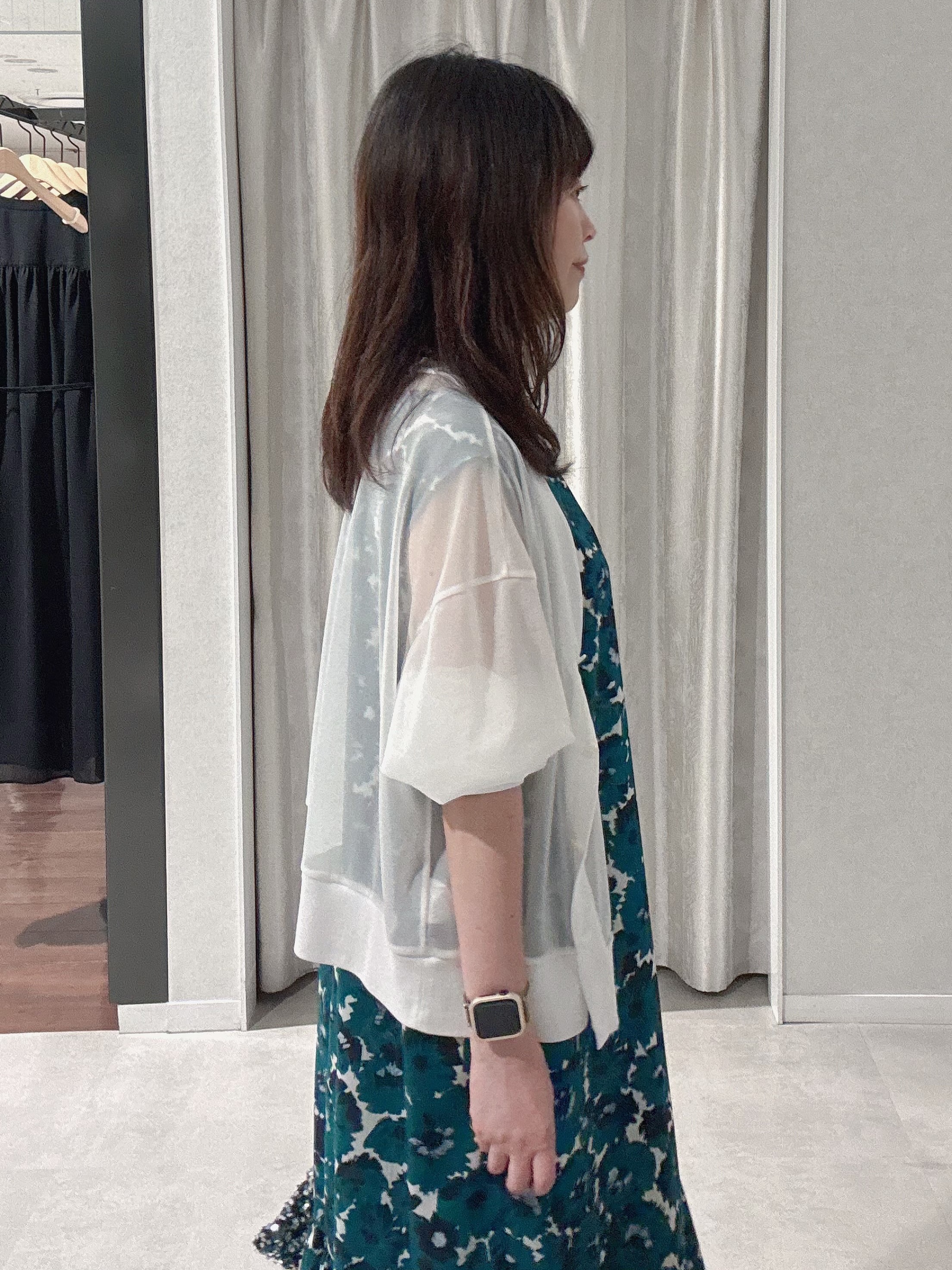 makiさんの「UNTITLED｜【7色展開/ゆったり/ショート丈】シアートリコットカーディガン」を使ったコーディネート