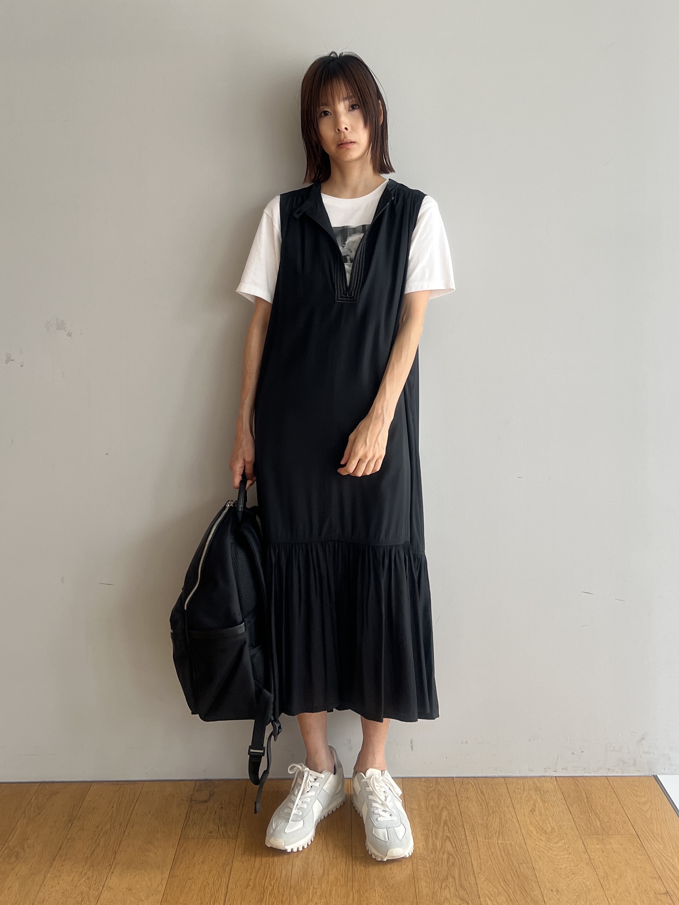 misaさんの「DRESSTERIOR｜【別注】マリリンモンロー/モノトーンプリントTシャツ」を使ったコーディネート