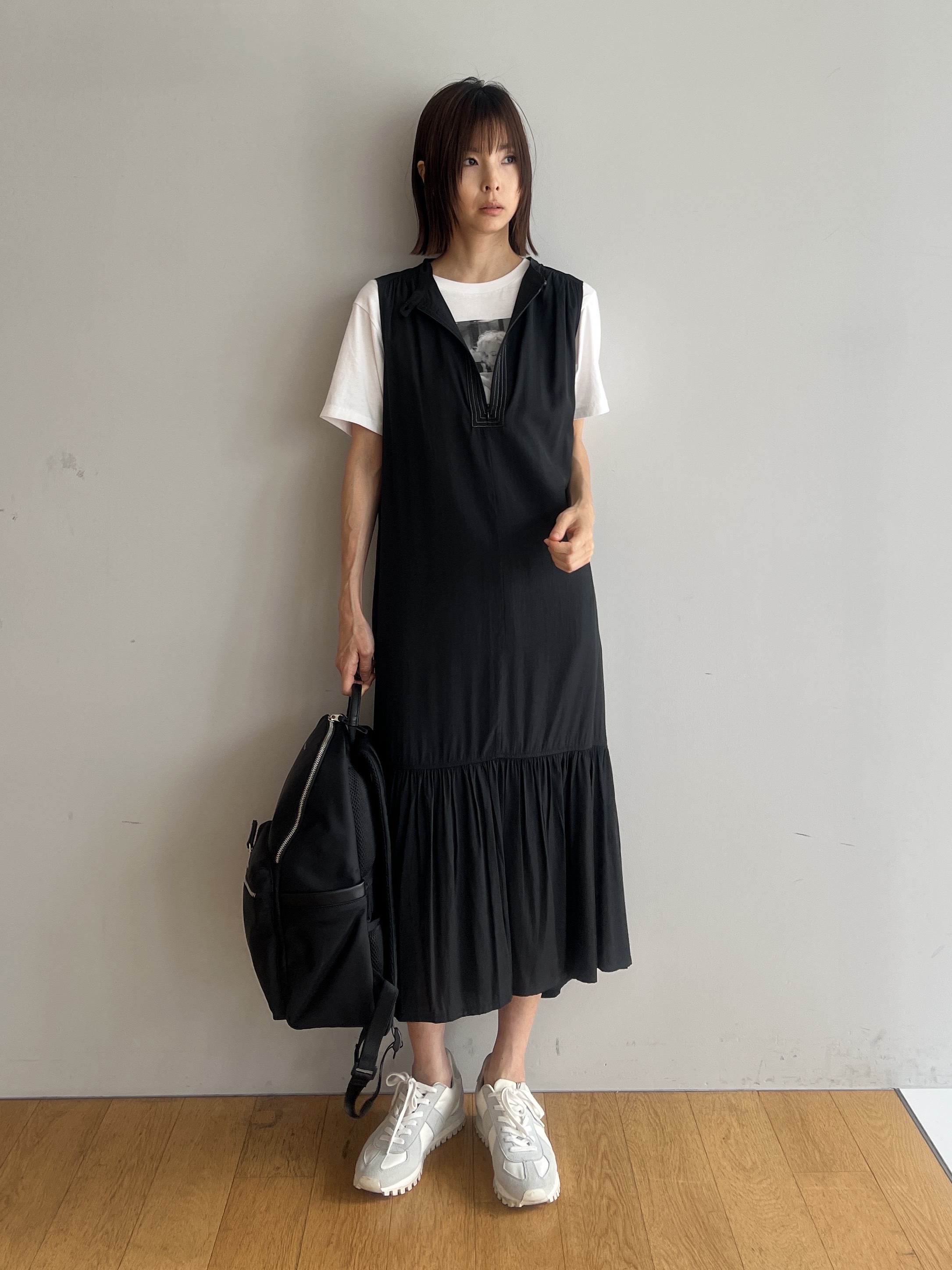 misaさんの「DRESSTERIOR｜【別注】マリリンモンロー/モノトーンプリントTシャツ」を使ったコーディネート