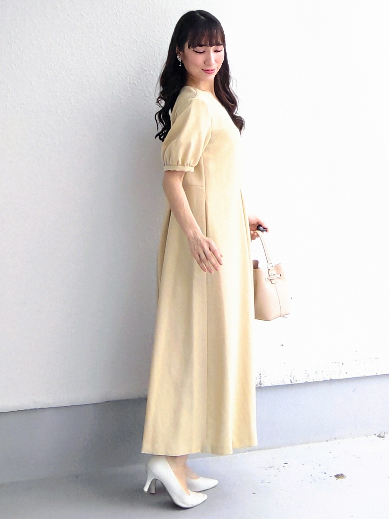 keinaさんの「SunaUna｜【手洗い可／日本製】サックワンピース」を使ったコーディネート