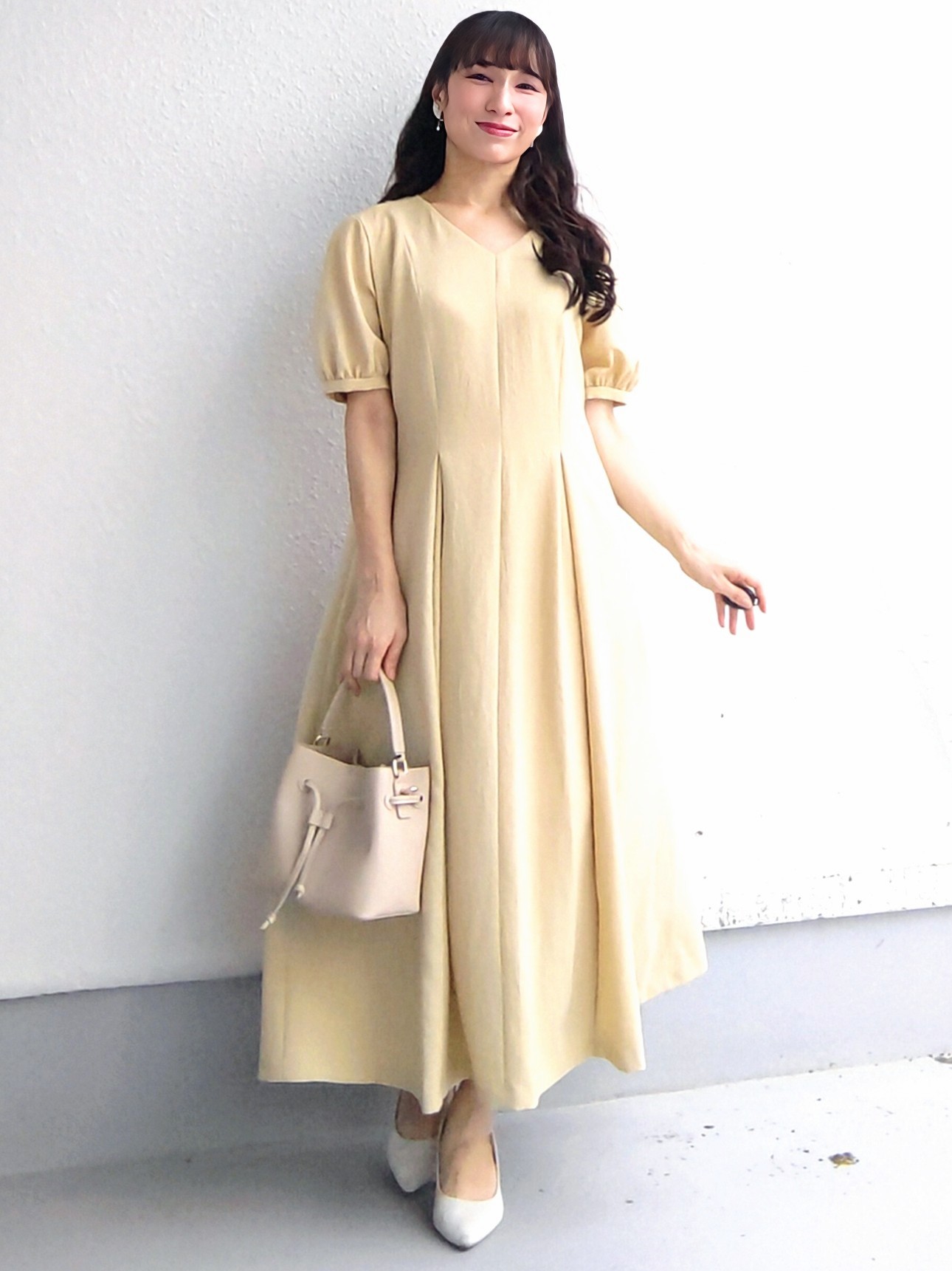keinaさんの「SunaUna｜【手洗い可／日本製】サックワンピース」を使ったコーディネート