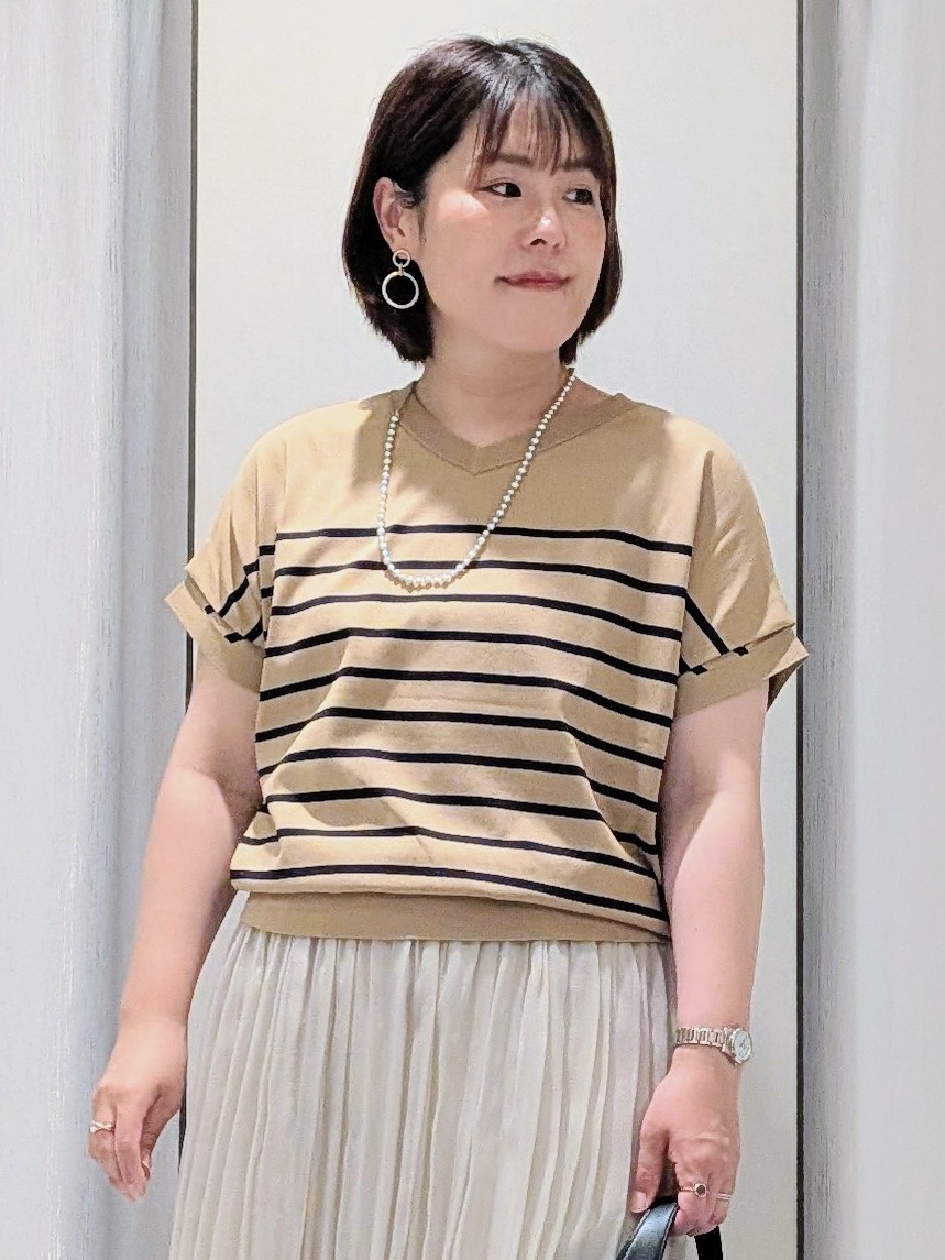 Onumaさんの「UNTITLED｜【きれいに体型カバー/前後2WAY】ドライタッチコットンプルオーバー」を使ったコーディネート