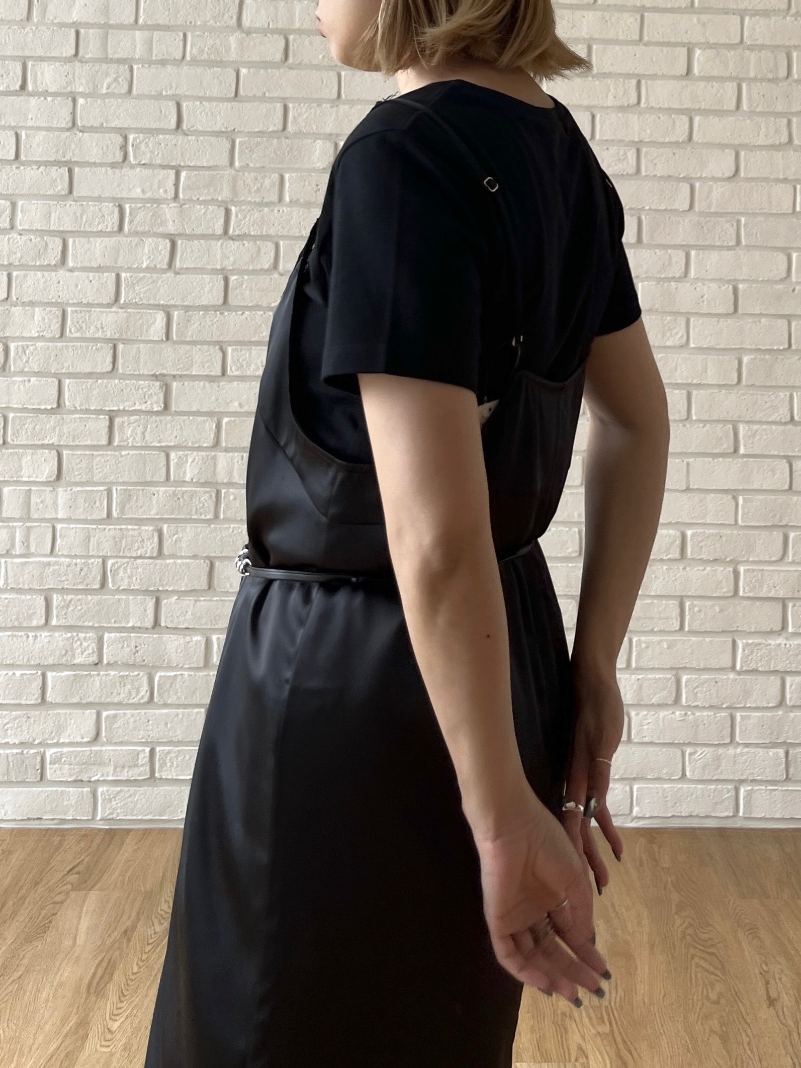 Harukaさんの「INDIVI｜レースサテンキャミドレス」を使ったコーディネート