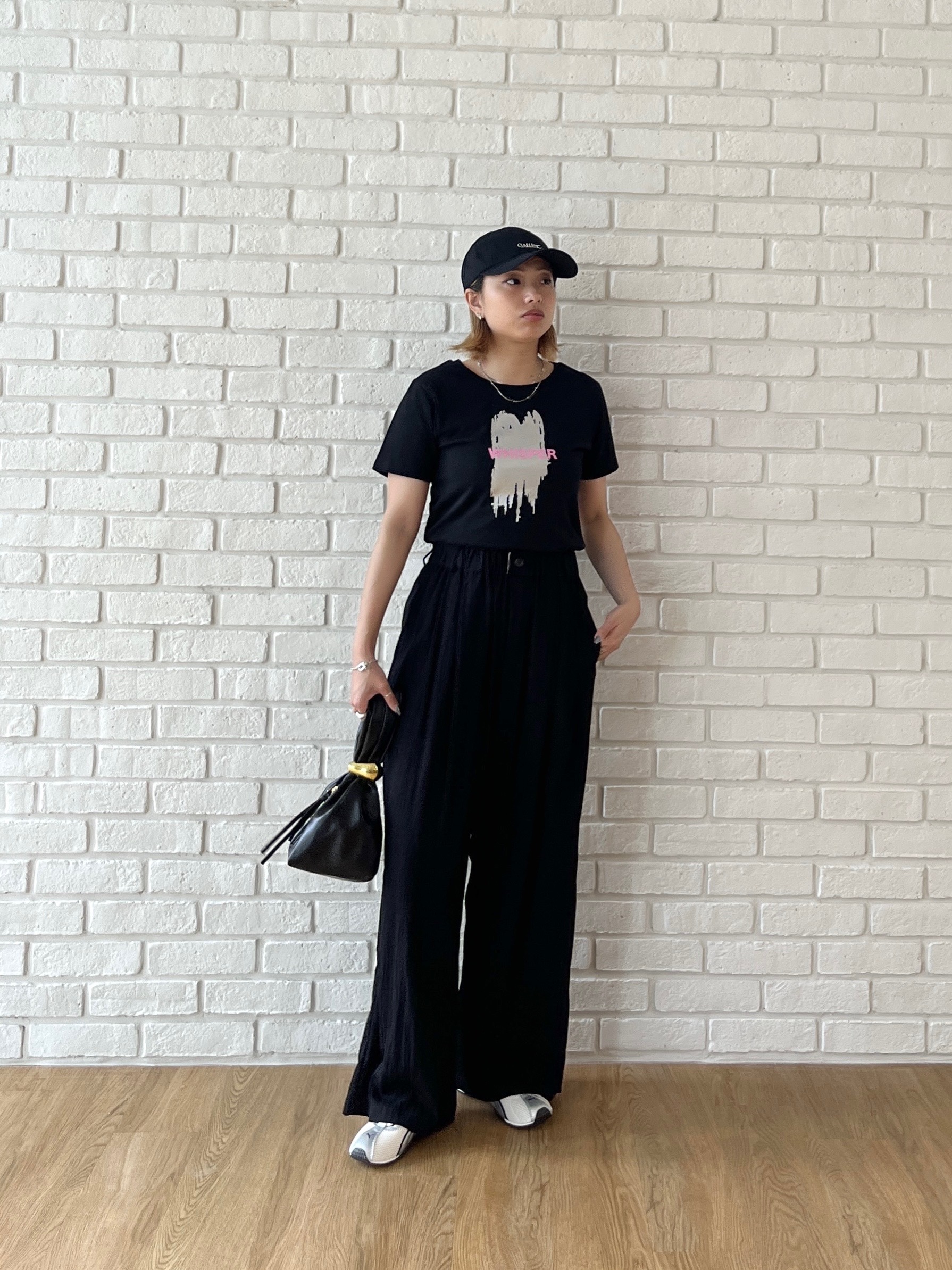 Harukaさんの「INDIVI｜箔プリント コンパクトTシャツ」を使ったコーディネート