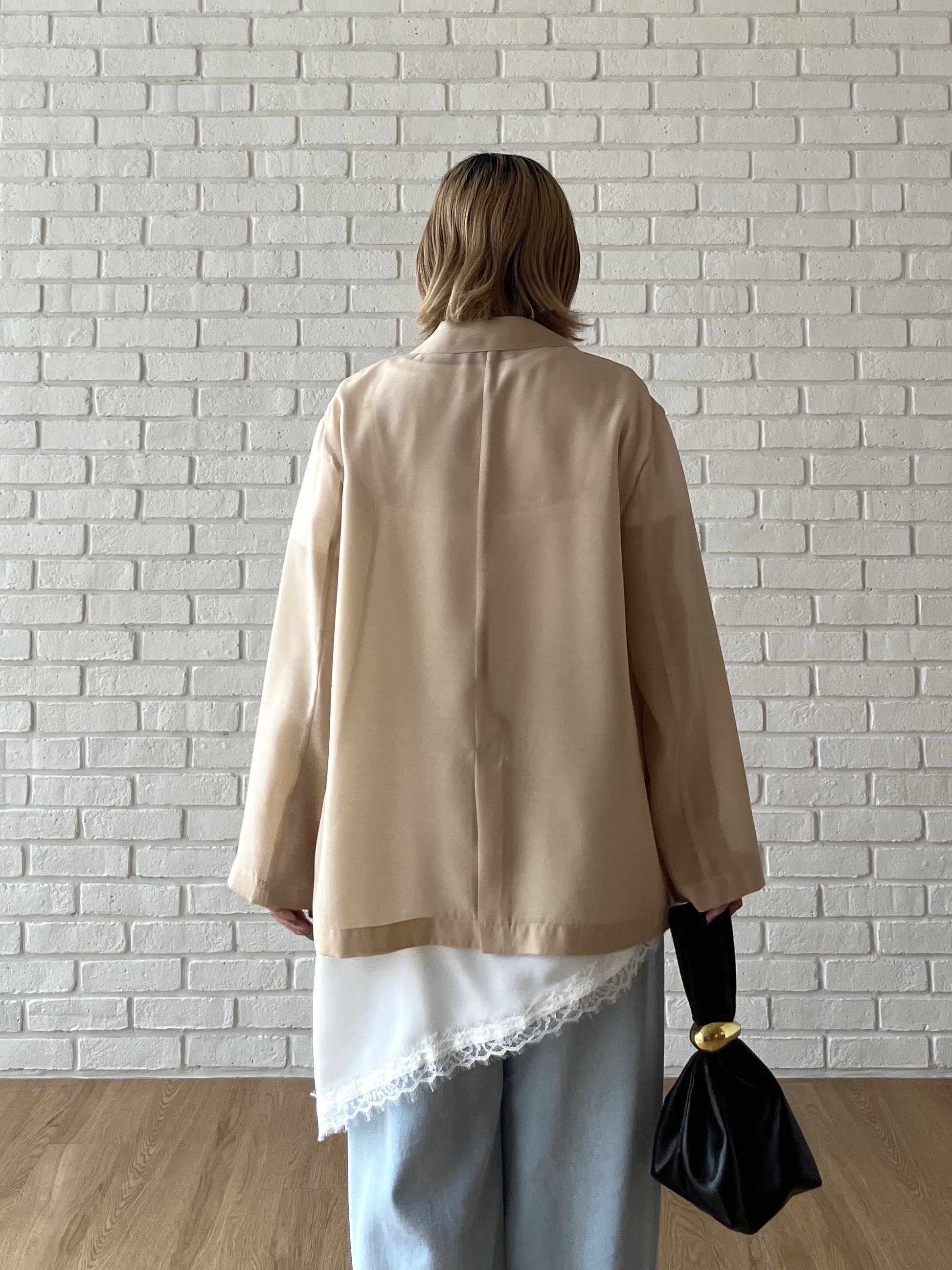 Harukaさんの「INDIVI｜【接触冷感/通気性】シアーシャツジャケット」を使ったコーディネート