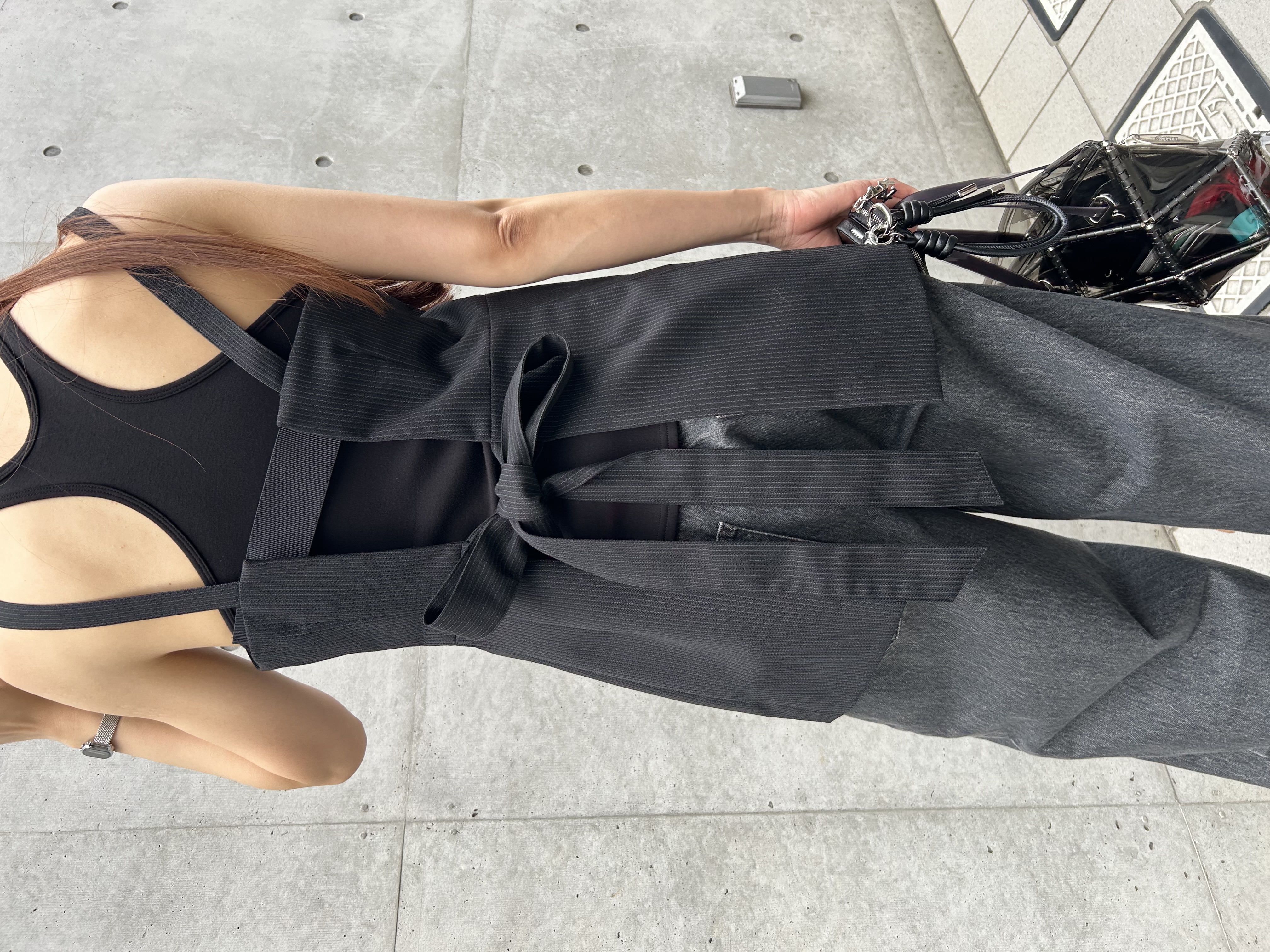 kanamiさんの「CODE A｜corset stripe camisole」を使ったコーディネート