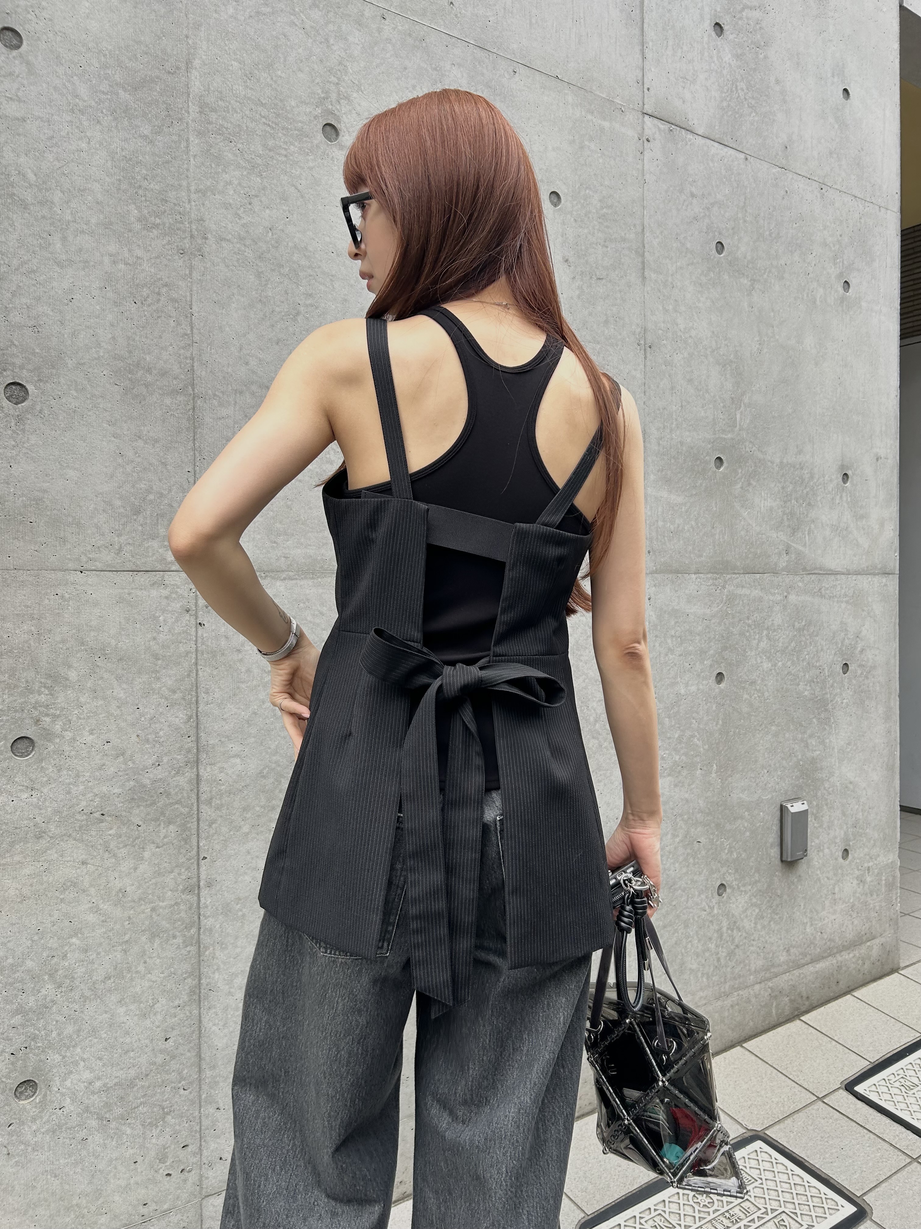kanamiさんの「CODE A｜corset stripe camisole」を使ったコーディネート
