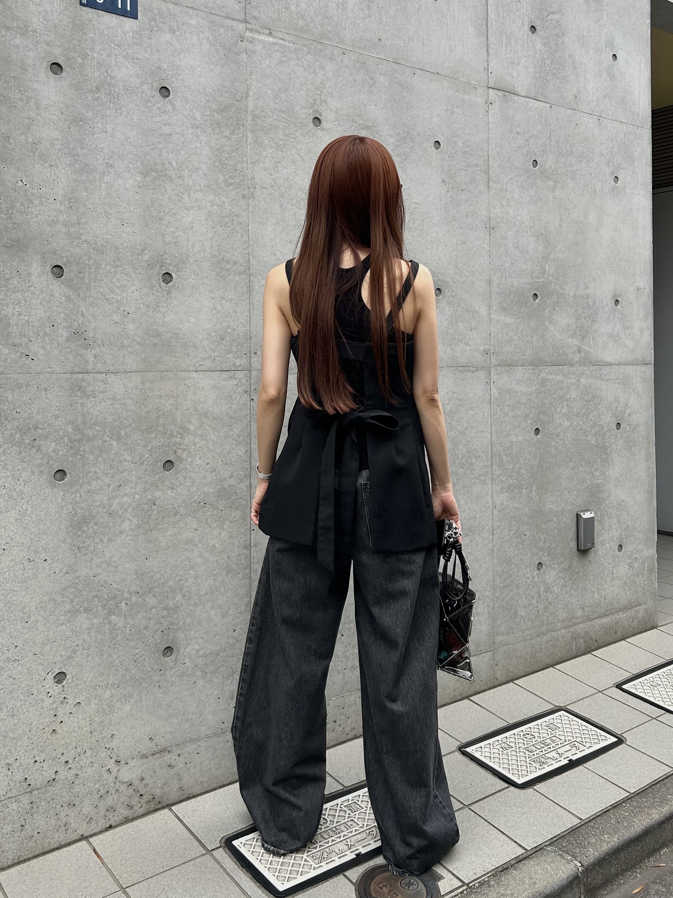 kanamiさんの「CODE A｜corset stripe camisole」を使ったコーディネート