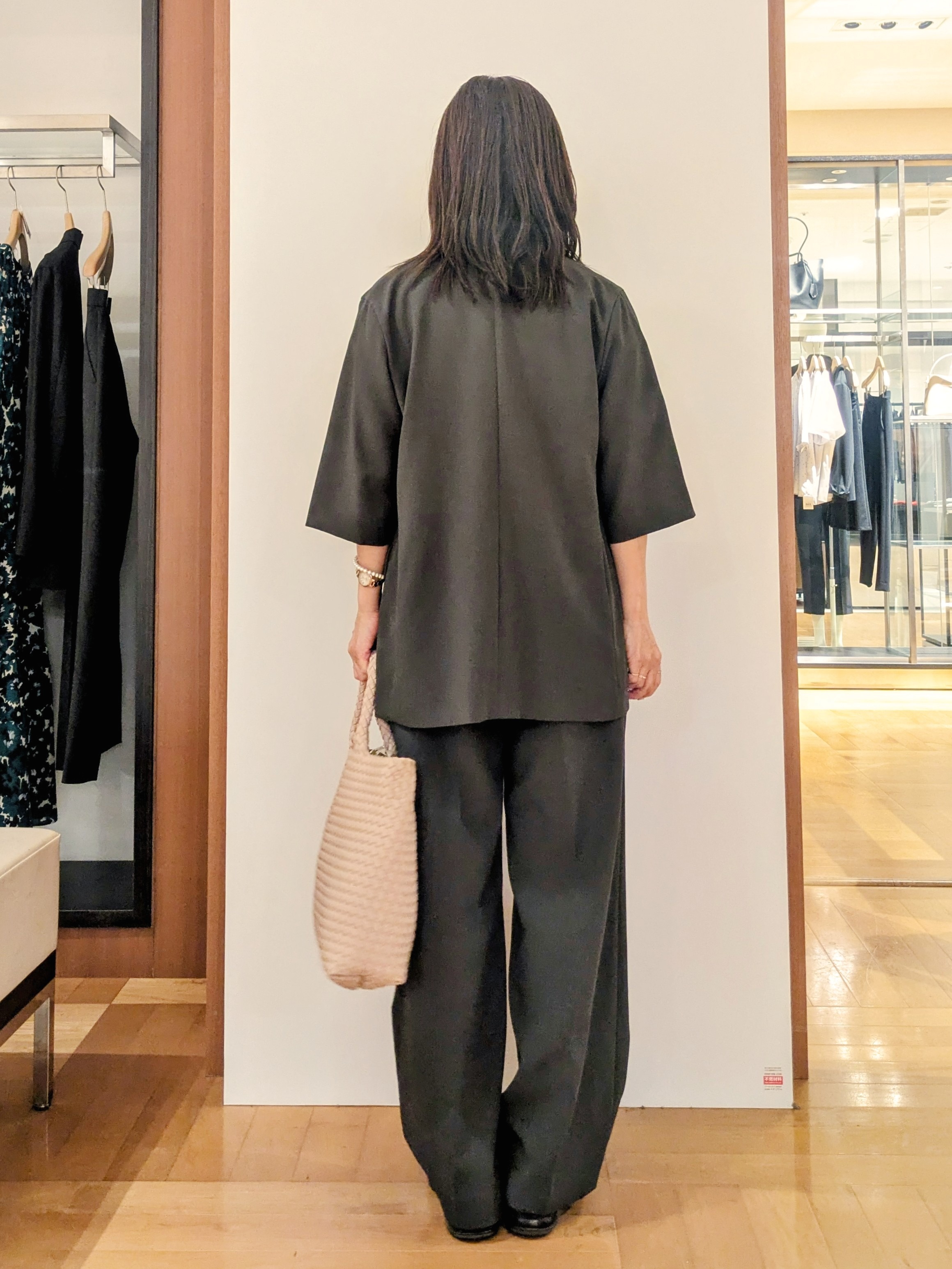 laverさんの「UNTITLED｜【セットアップ可/UVカット/通気性】エアリークール半袖ジャケット」を使ったコーディネート