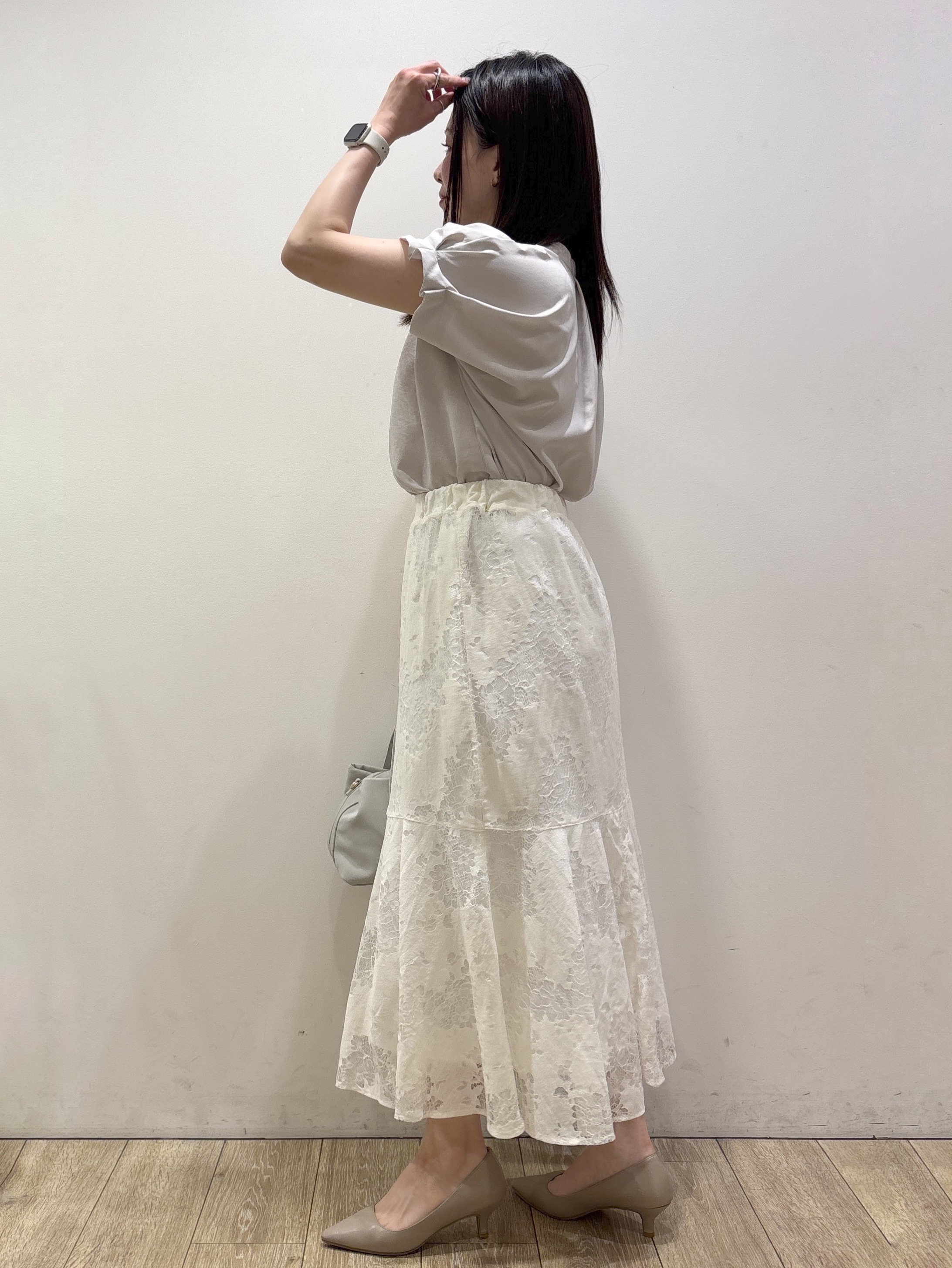 mameさんの「index｜【接触冷感／吸水速乾】タックスキッパーブラウス《防シワ／イージーアイロン／洗濯機OK／9col》」を使ったコーディネート