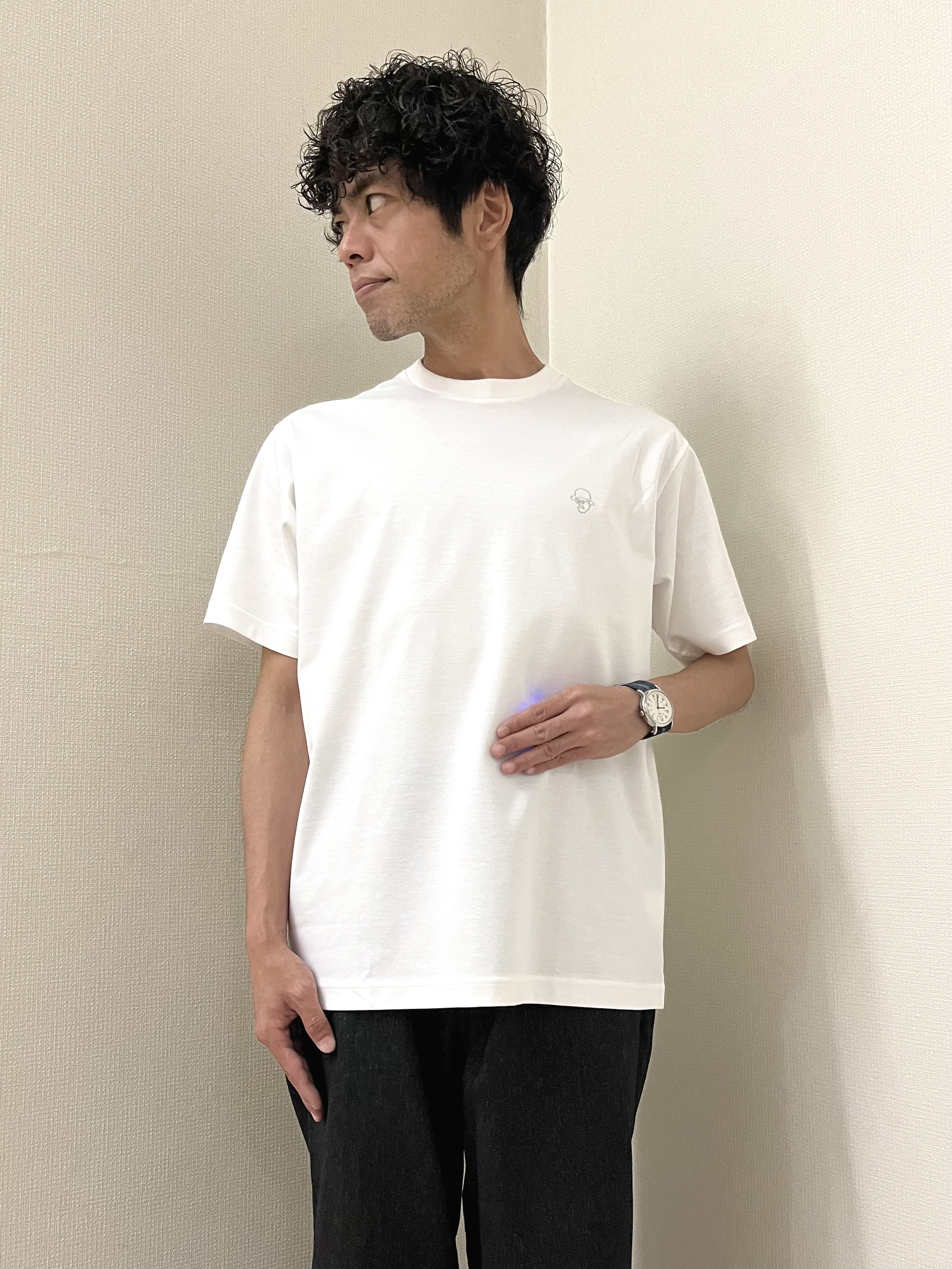 URAさんの「TAKEO KIKUCHI｜【抗菌防臭】COOL DOTS（R）ドビープリント ジャケット」を使ったコーディネート