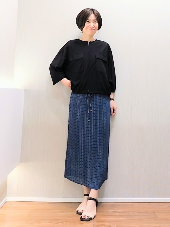 ミズタさんの「UNTITLED｜【古畑星夏さん着用/洗える】シアーブルゾン」を使ったコーディネート