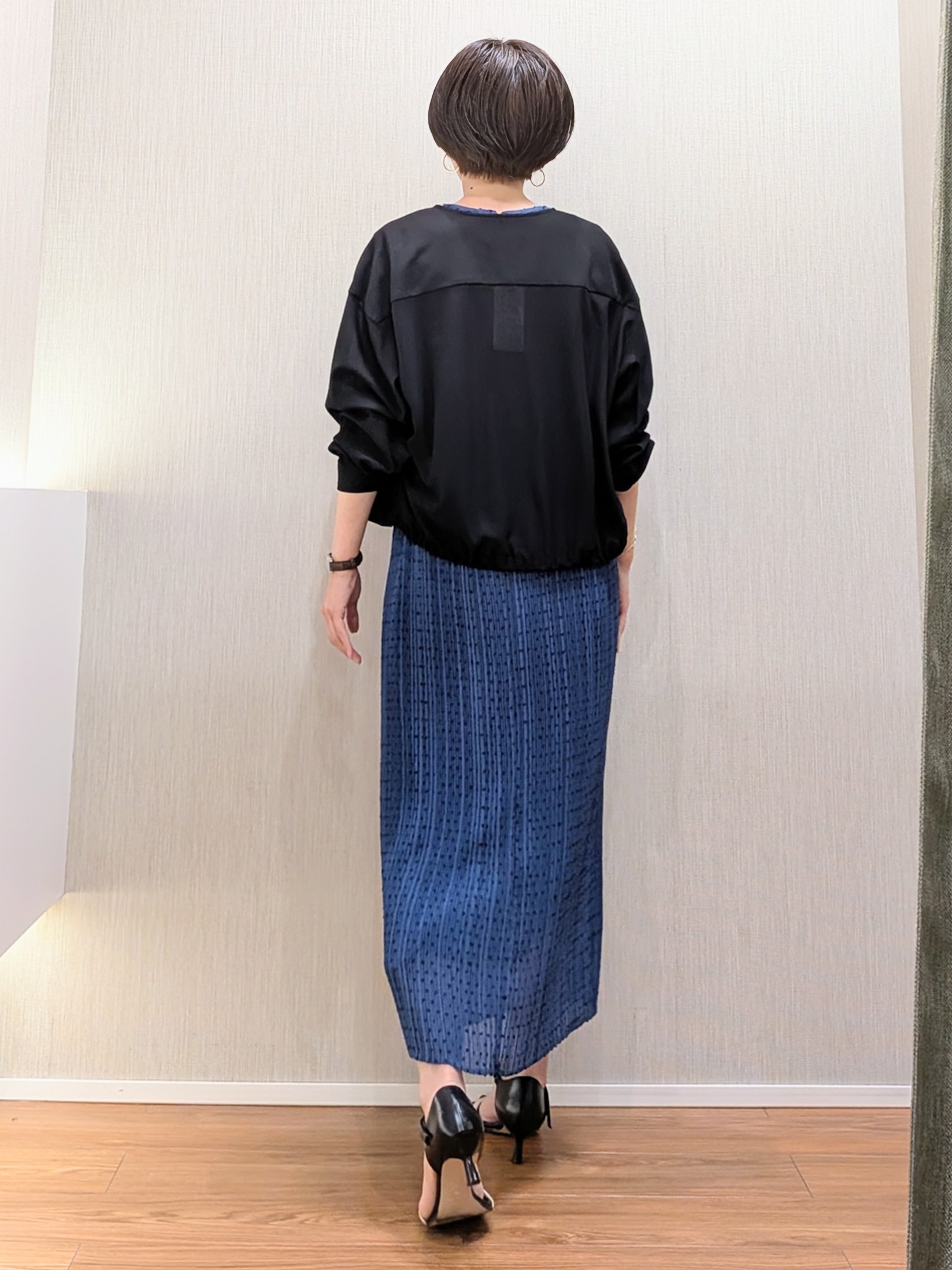 ミズタさんの「UNTITLED｜【古畑星夏さん着用/洗える】シアーブルゾン」を使ったコーディネート