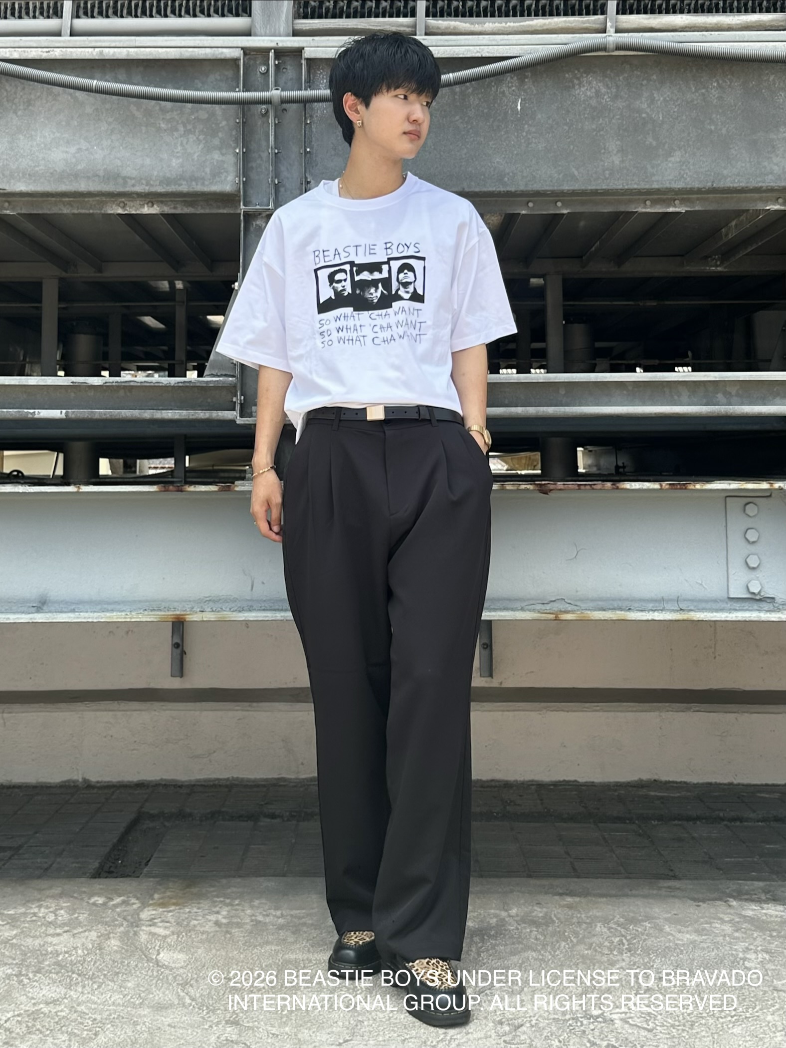 KOHEIさんの「tk.TAKEO KIKUCHI｜【牛革】スクエアバックルベルト」を使ったコーディネート
