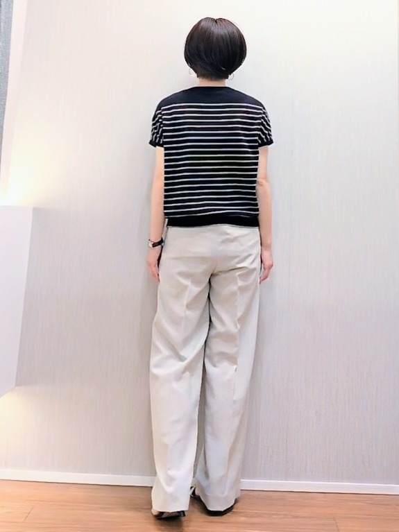 ミズタさんの「UNTITLED｜【9色展開/アンサンブル可/洗える】コットンベーシックニット」を使ったコーディネート