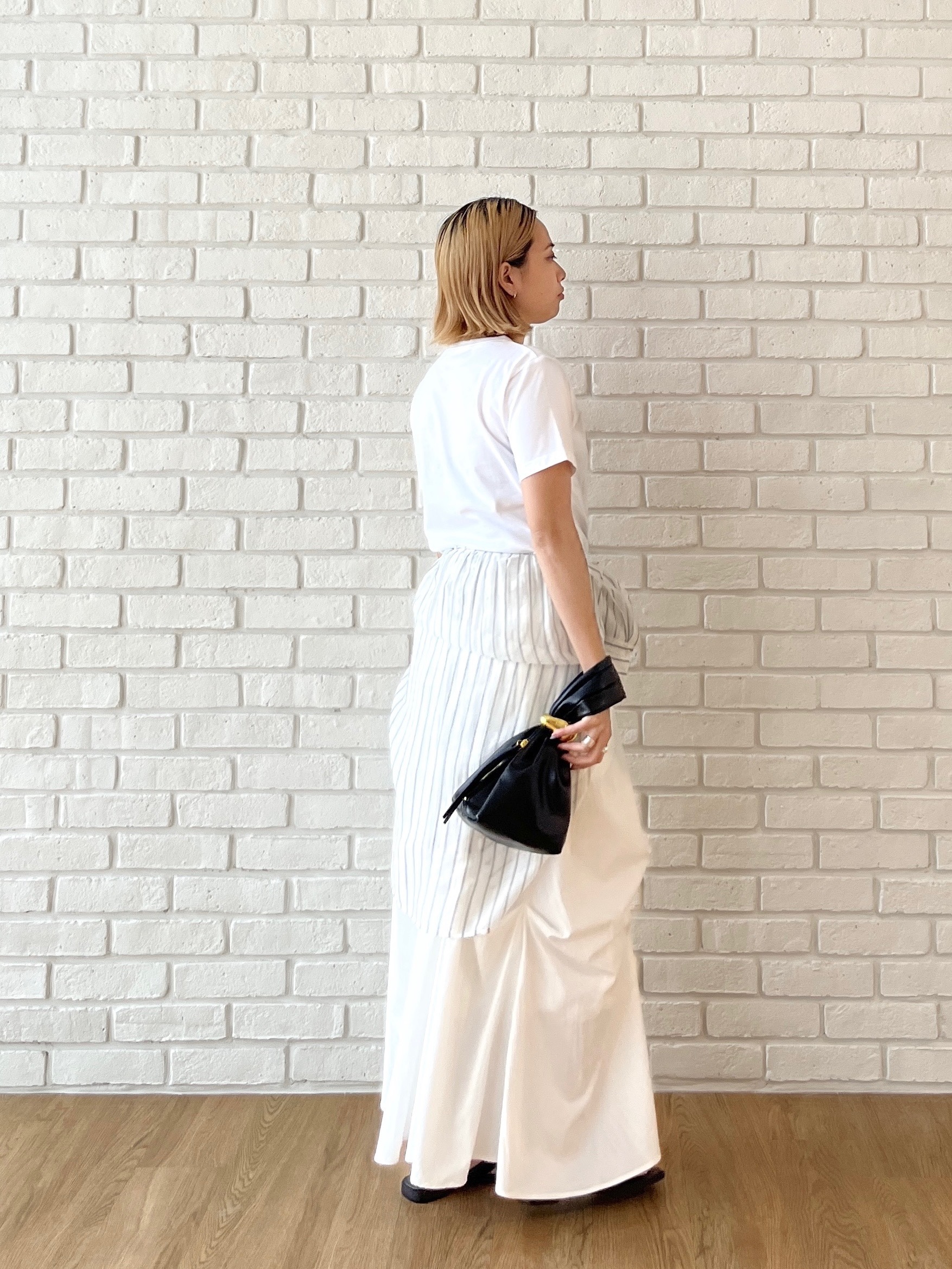 Harukaさんの「INDIVI｜フレンチブルTシャツ」を使ったコーディネート