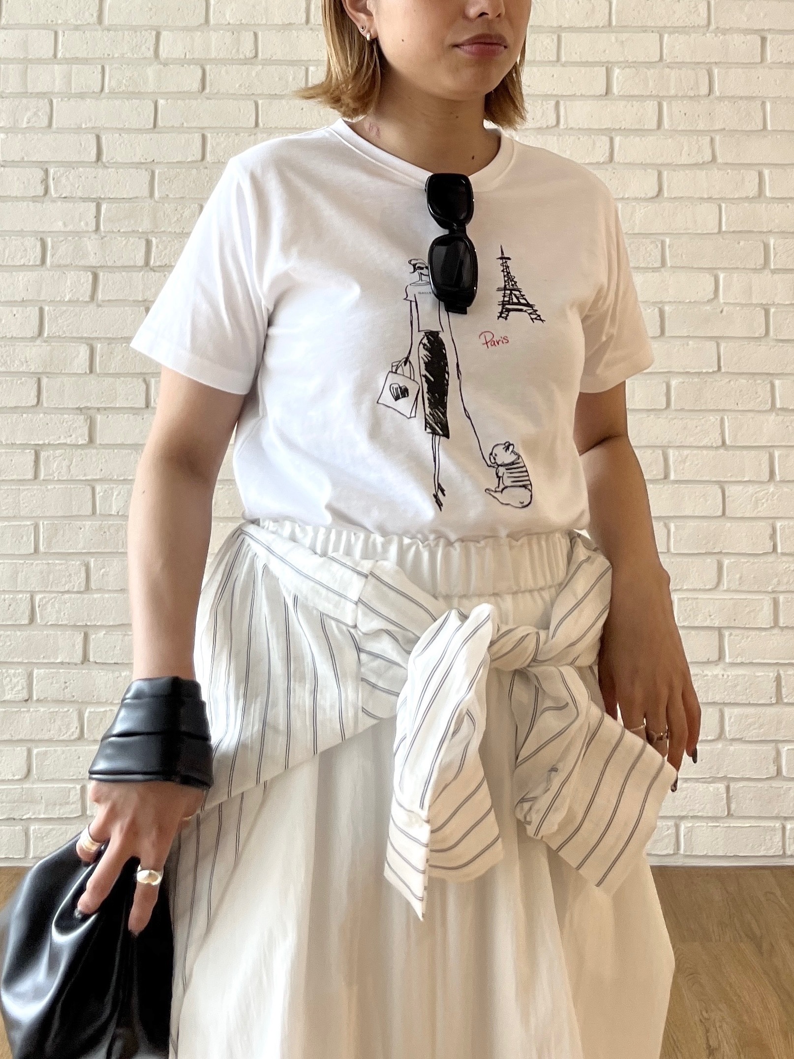 Harukaさんの「INDIVI｜フレンチブルTシャツ」を使ったコーディネート