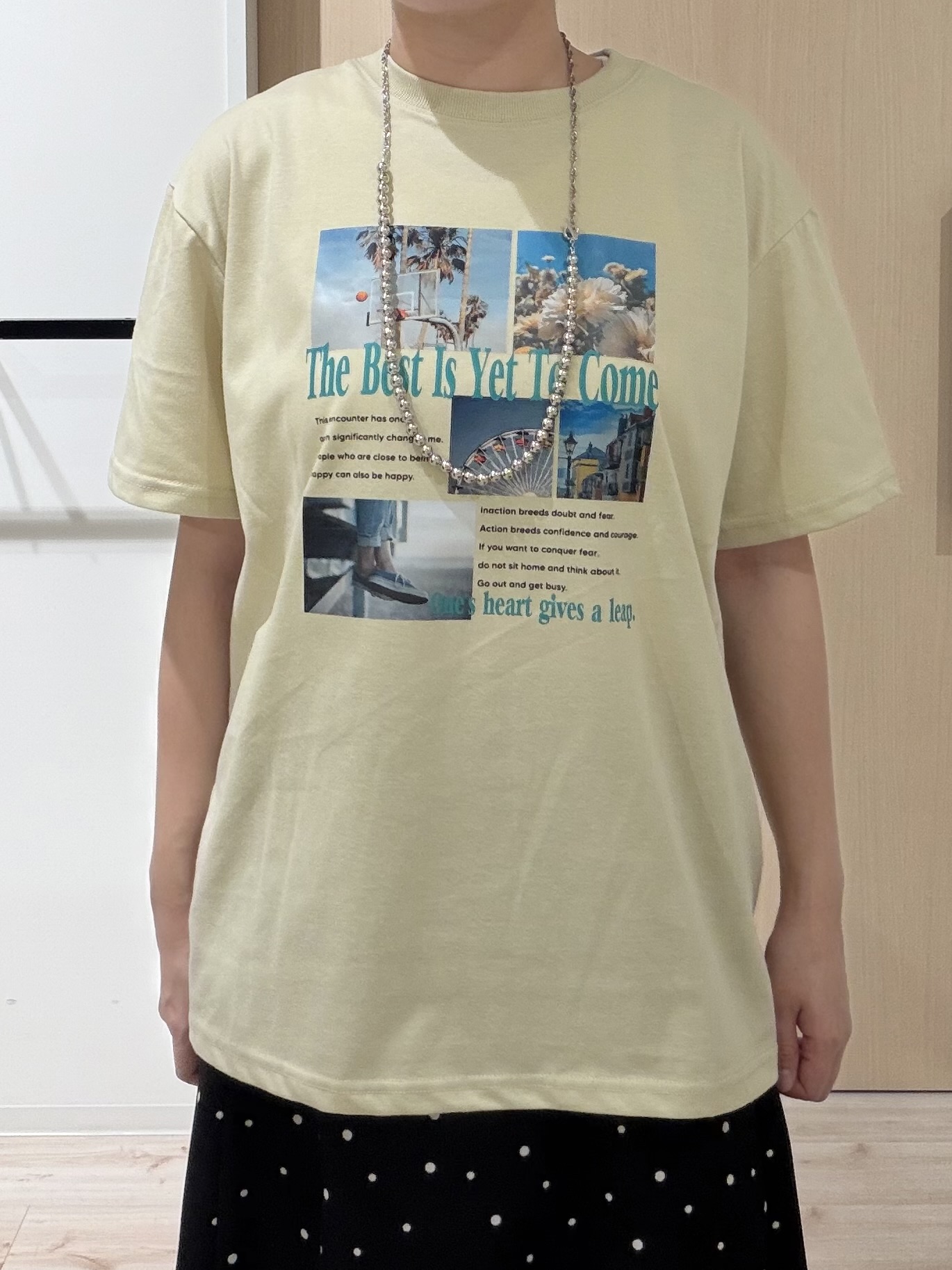 ひらしーさんの「SHOO･LA･RUE｜【ひんやり/S-LL】選べる4柄　デイリー使いにぴったりな 大人の頼れるTシャツ」を使ったコーディネート