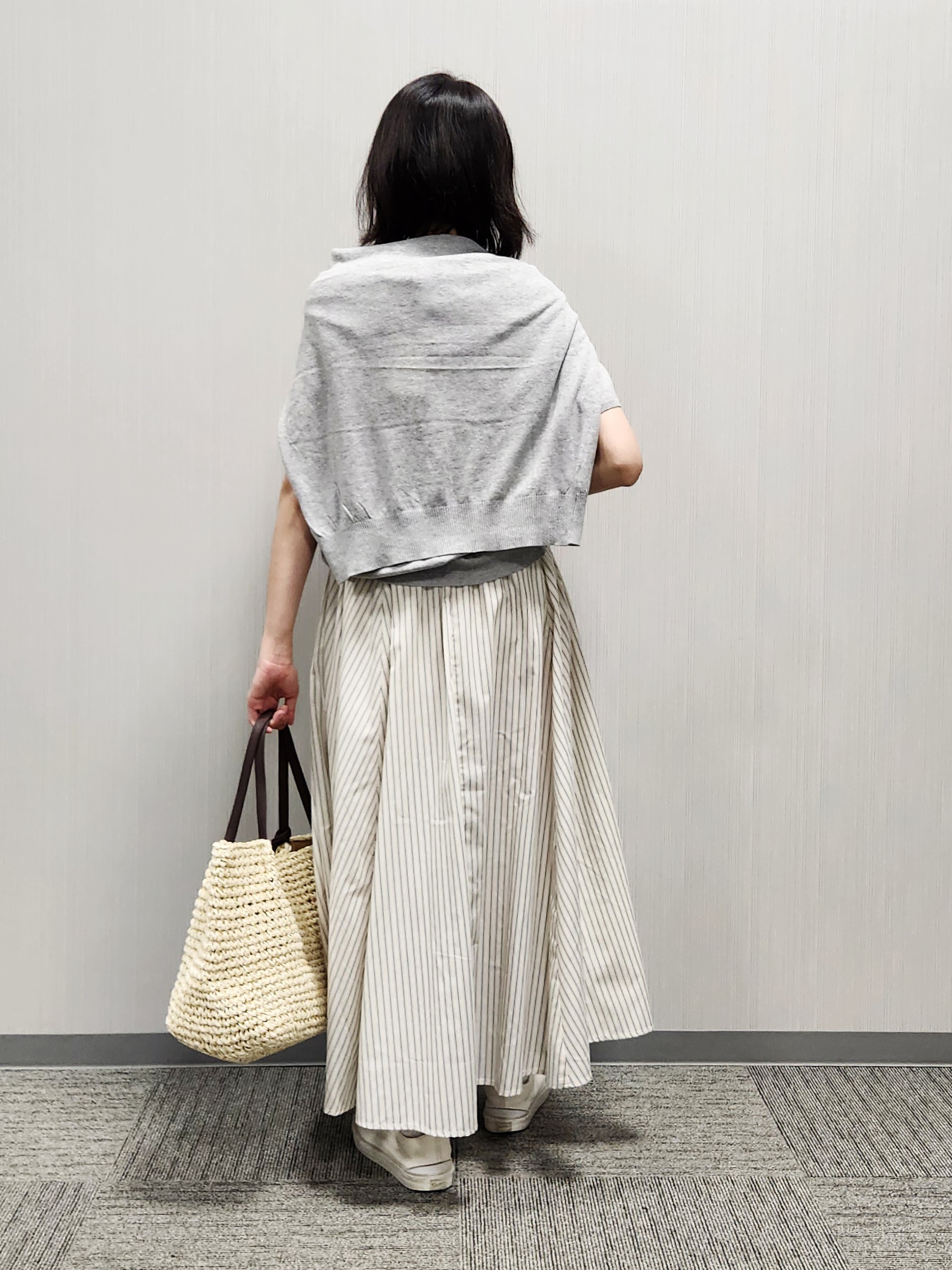 naraさんの「Dessin｜【9色展開/接触冷感/UVカット】ドライタッチサマーニットT」を使ったコーディネート