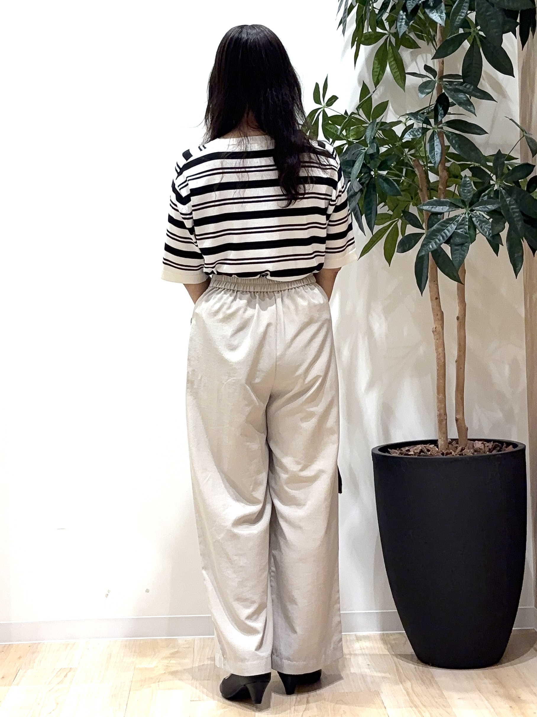 miraiさんの「grove｜【ひんやり・UVカット・洗濯機◎】Tシャツ感覚で着られるコットン混ニット」を使ったコーディネート