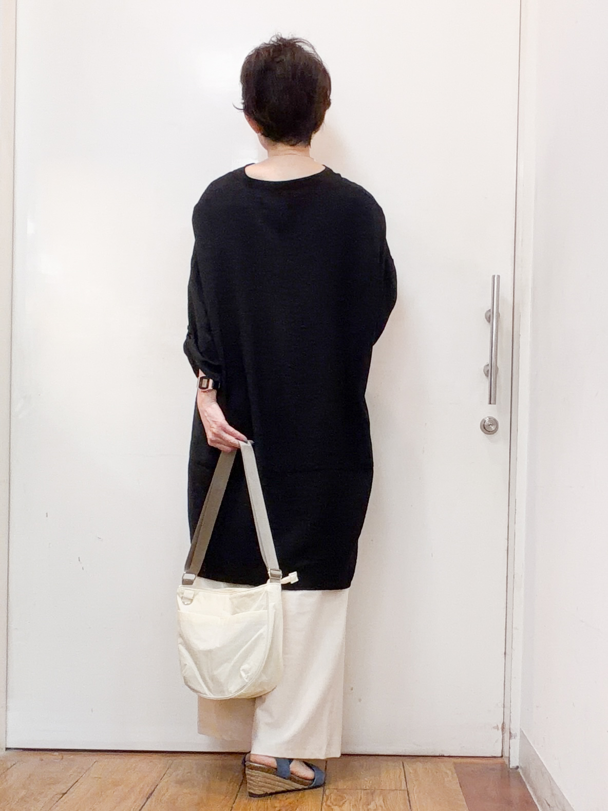 みぃさんの「SHOO･LA･RUE｜【ひんやり/S-LL/洗濯機可】体型カバーにも ゆるっとリラックスチュニック」を使ったコーディネート