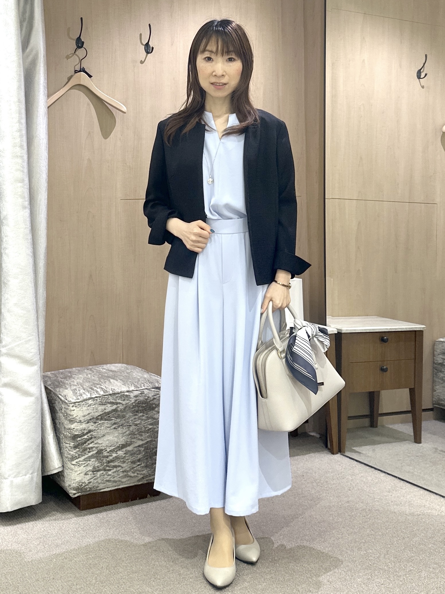 Miwaさんの「UNTITLED｜【清涼感/洗える】ミニマルシルエットジャケット」を使ったコーディネート