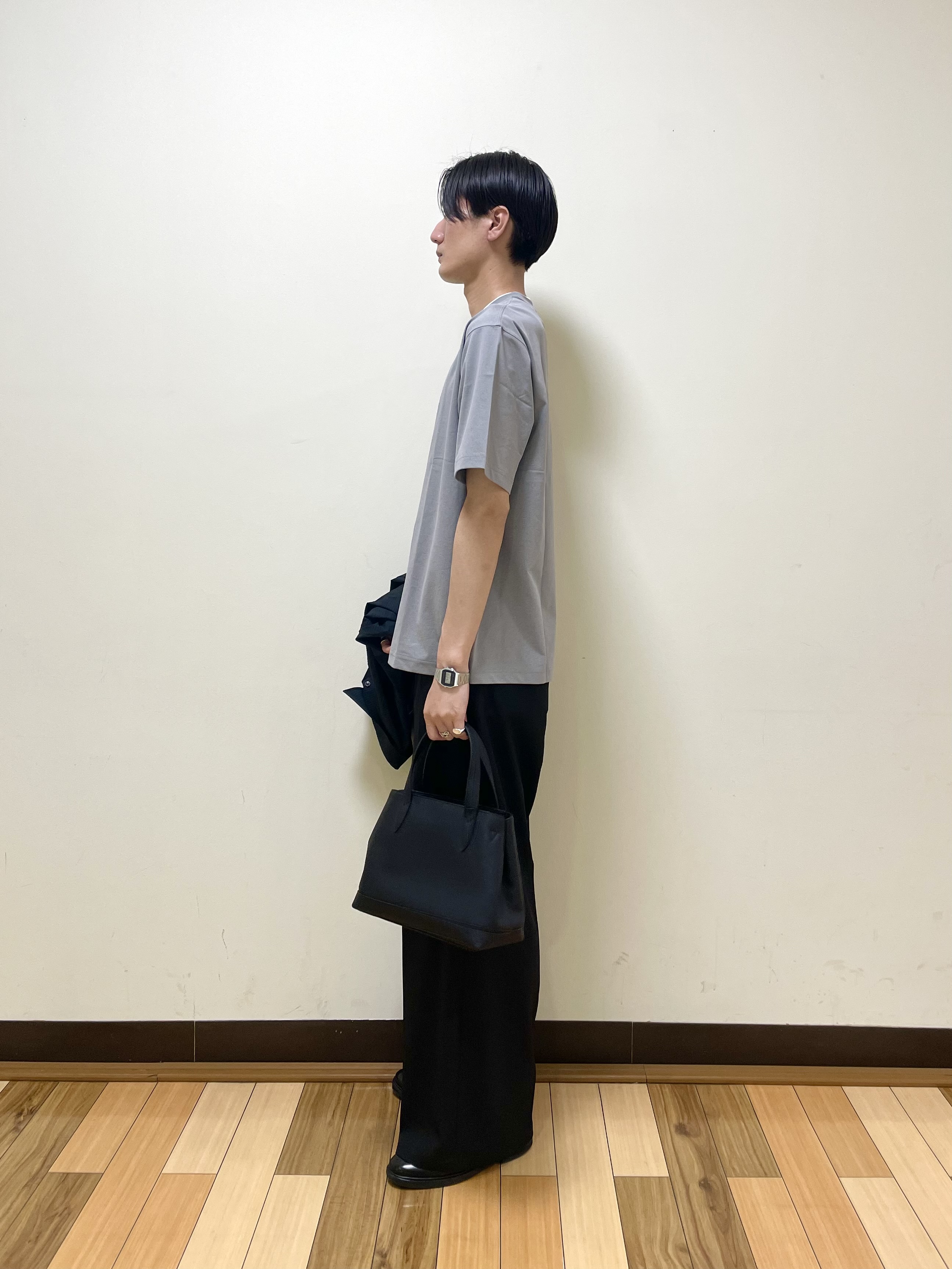 Seiyaさんの「TAKEO KIKUCHI｜【日本製】JFP DotAir（R）サッカー7分袖シャツ」を使ったコーディネート