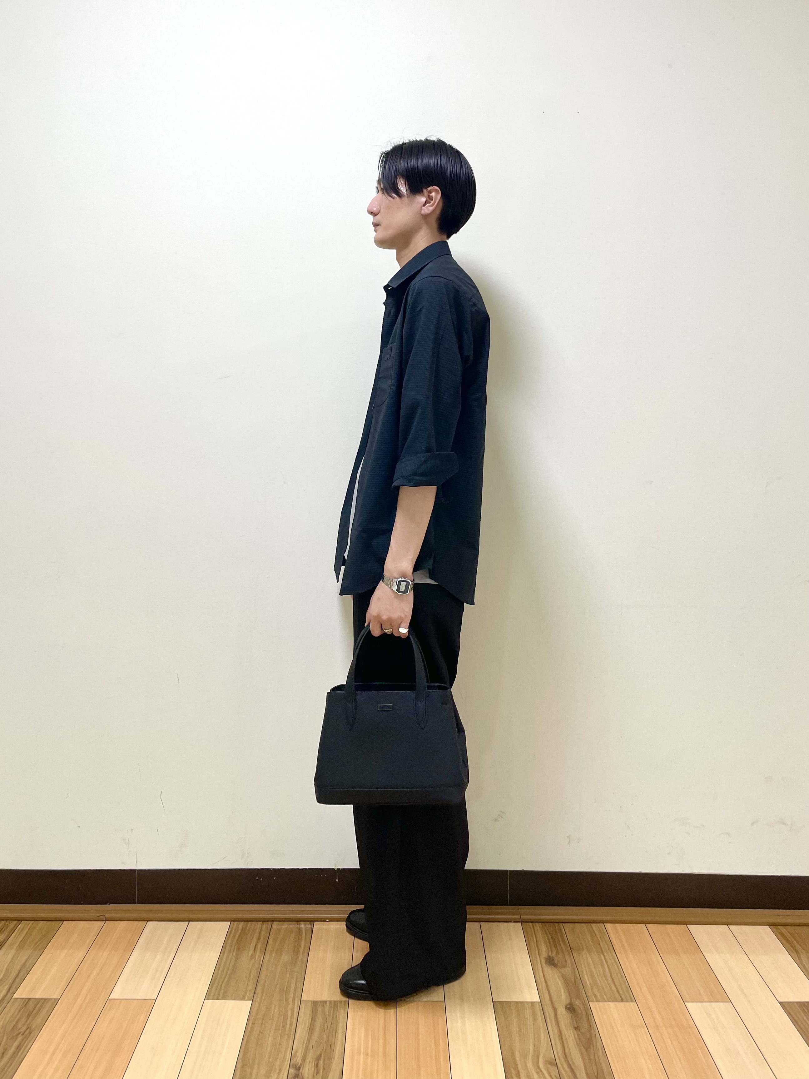 Seiyaさんの「TAKEO KIKUCHI｜【日本製】JFP DotAir（R）サッカー7分袖シャツ」を使ったコーディネート