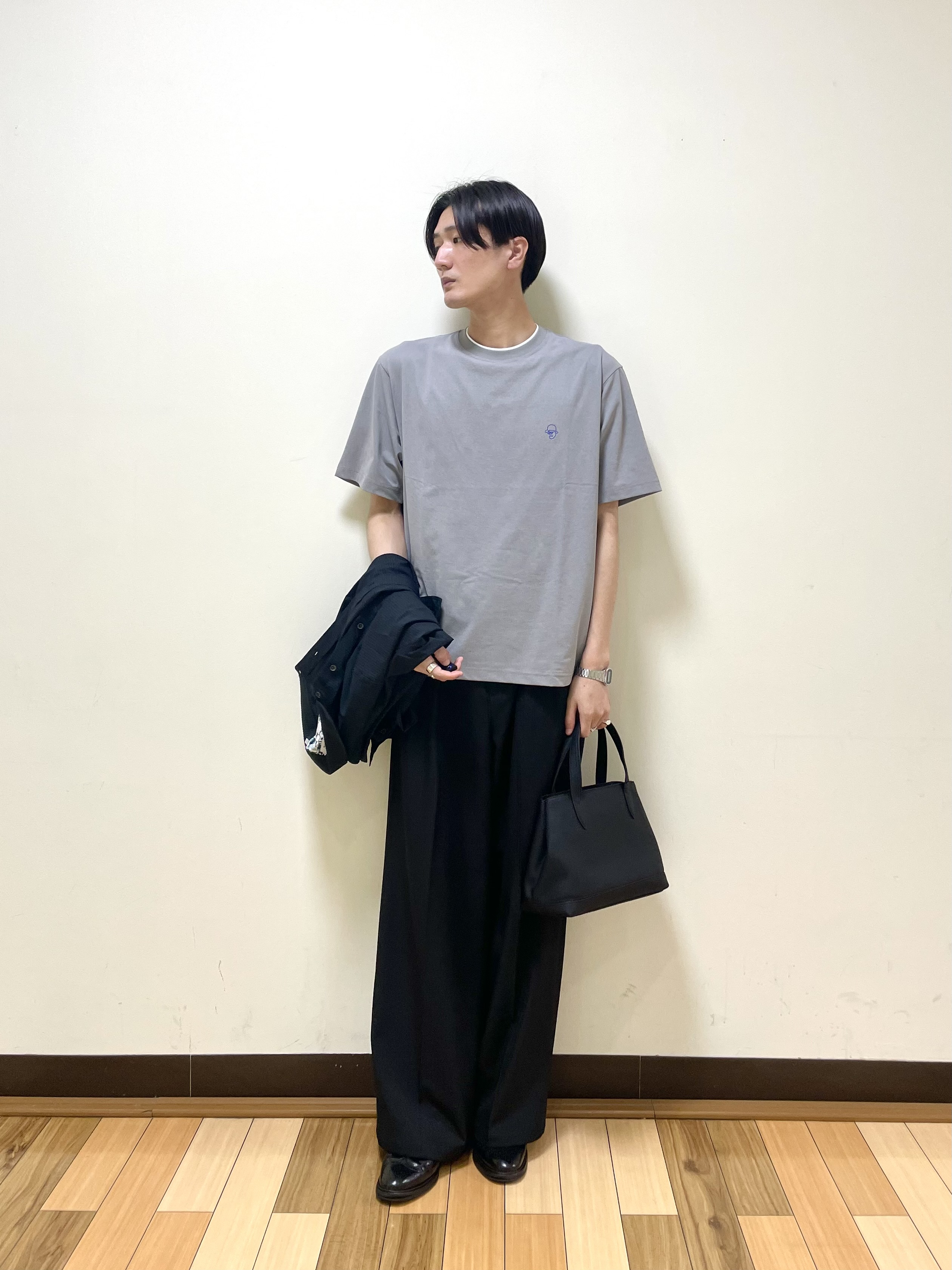 Seiyaさんの「TAKEO KIKUCHI｜【日本製】JFP DotAir（R）サッカー7分袖シャツ」を使ったコーディネート