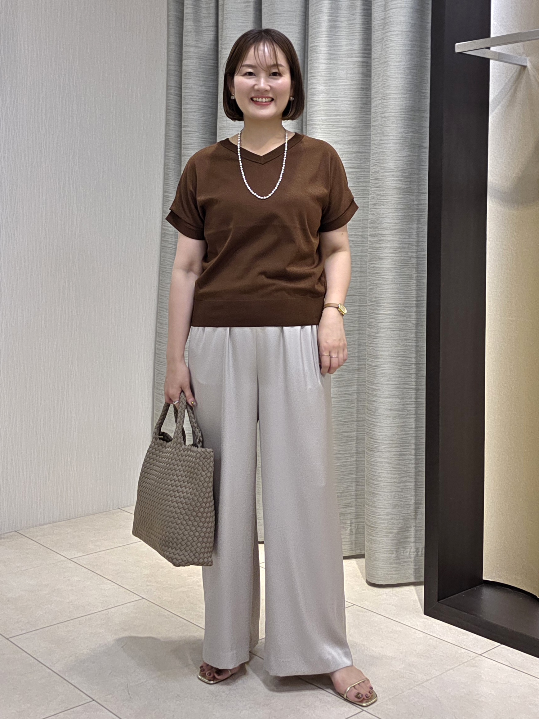 naokoさんの「UNTITLED｜【肌に張り付かない/前後2WAY】ドライタッチコットンプルオーバー」を使ったコーディネート