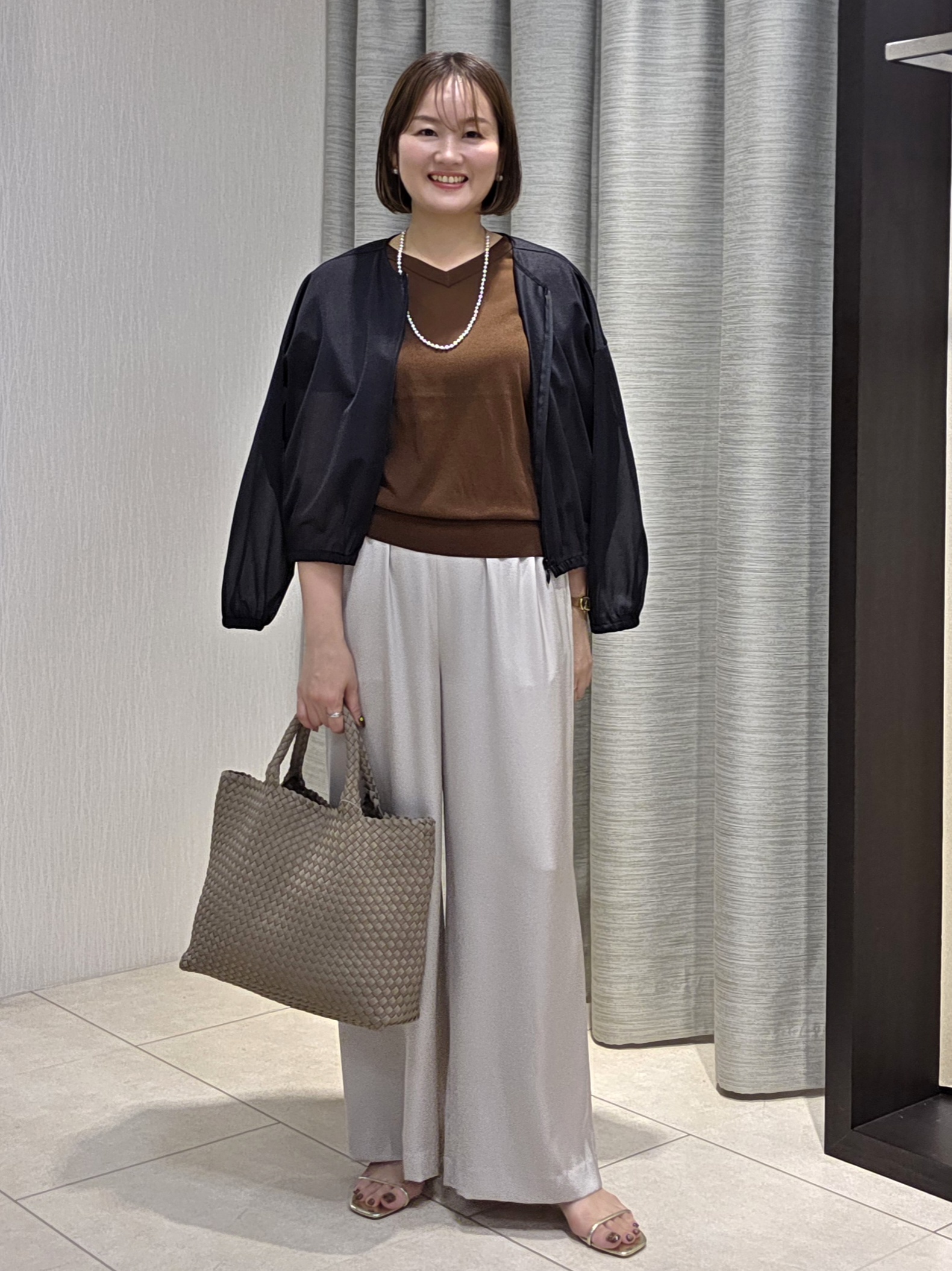 naokoさんの「UNTITLED｜【肌に張り付かない/前後2WAY】ドライタッチコットンプルオーバー」を使ったコーディネート