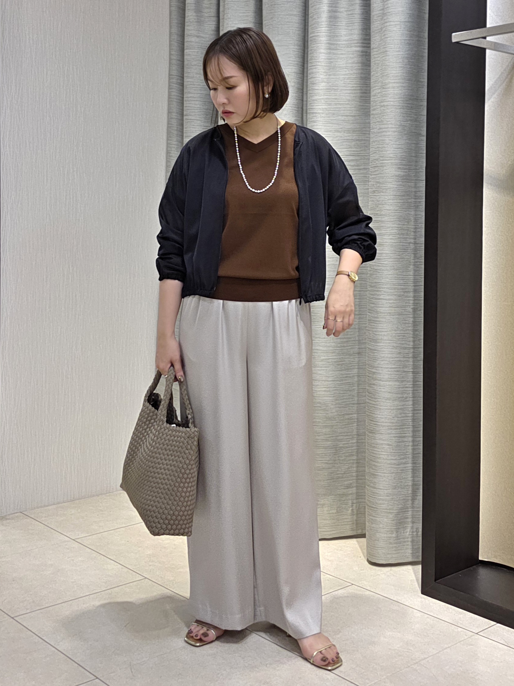 naokoさんの「UNTITLED｜【肌に張り付かない/前後2WAY】ドライタッチコットンプルオーバー」を使ったコーディネート