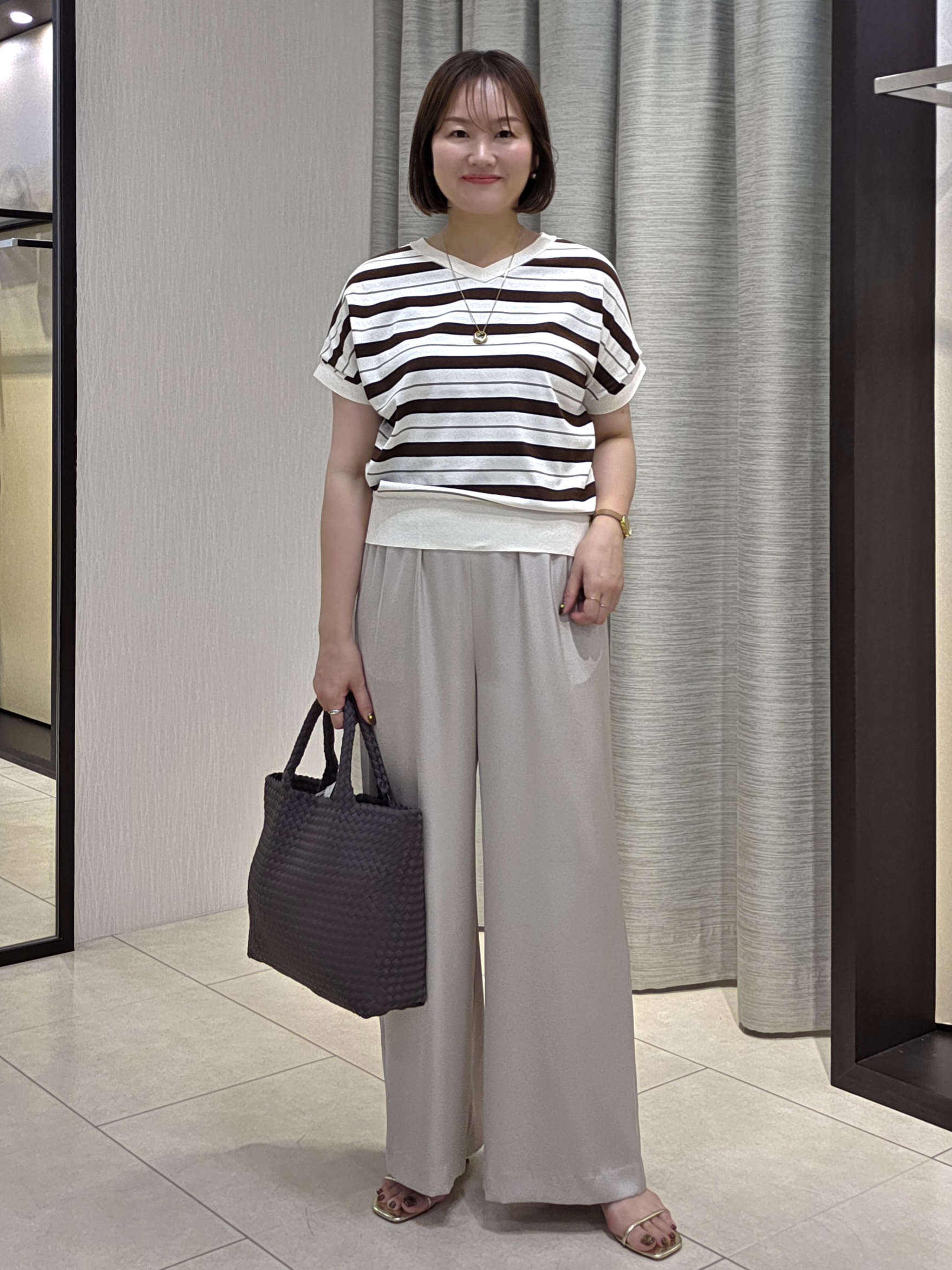 naokoさんの「UNTITLED｜【肌に張り付かない/前後2WAY】ドライタッチコットンプルオーバー」を使ったコーディネート