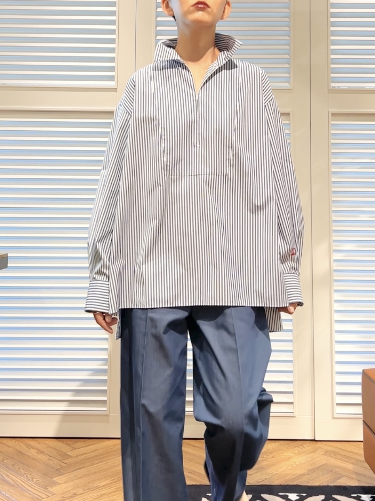 OCHIAIさんの「DRESSTERIOR｜【接触冷感/UVカット/着回し】スキッパーブラウス」を使ったコーディネート