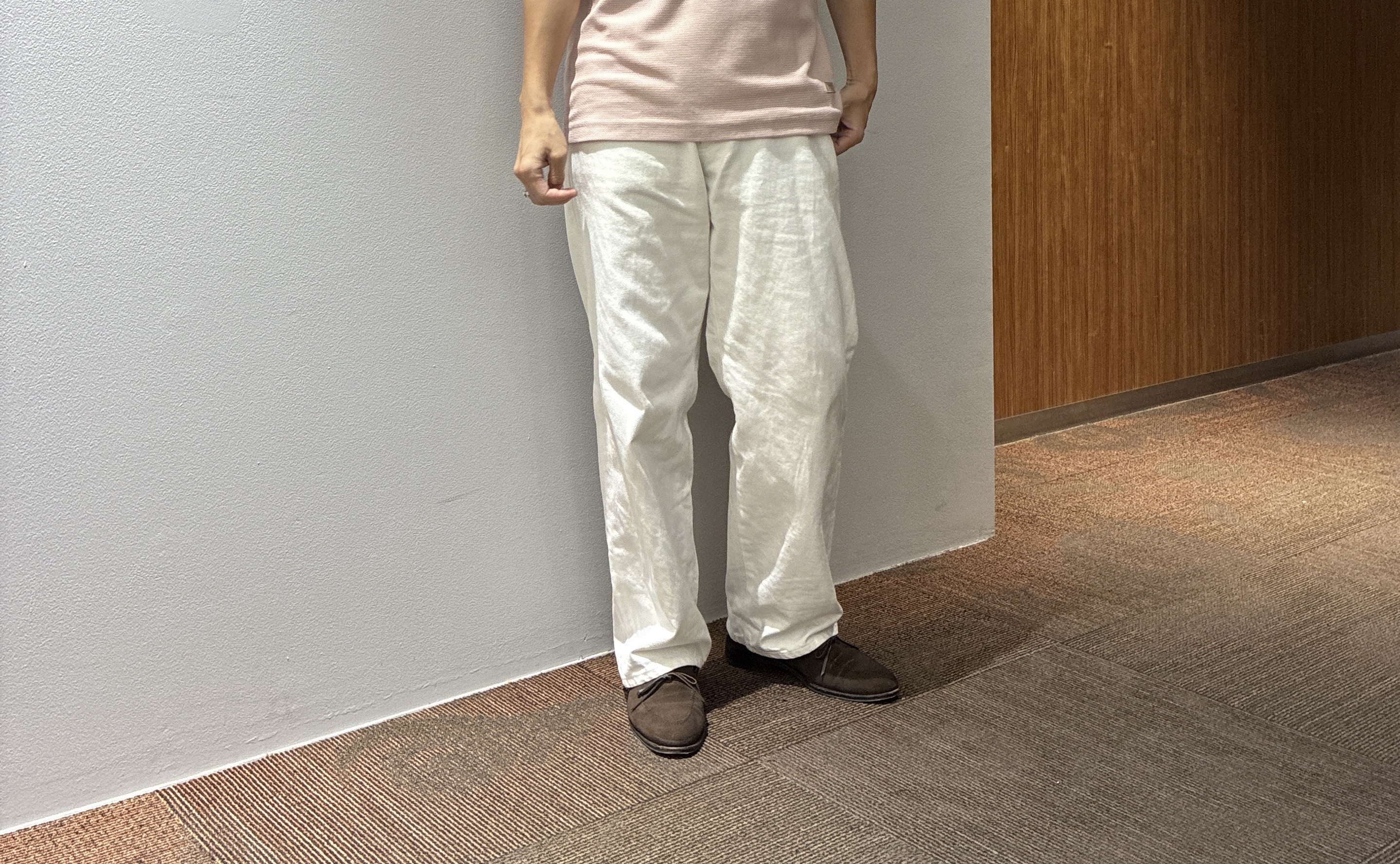 わいずみさんの「TAKEO KIKUCHI｜播州織り 千鳥 半袖シャツ」を使ったコーディネート