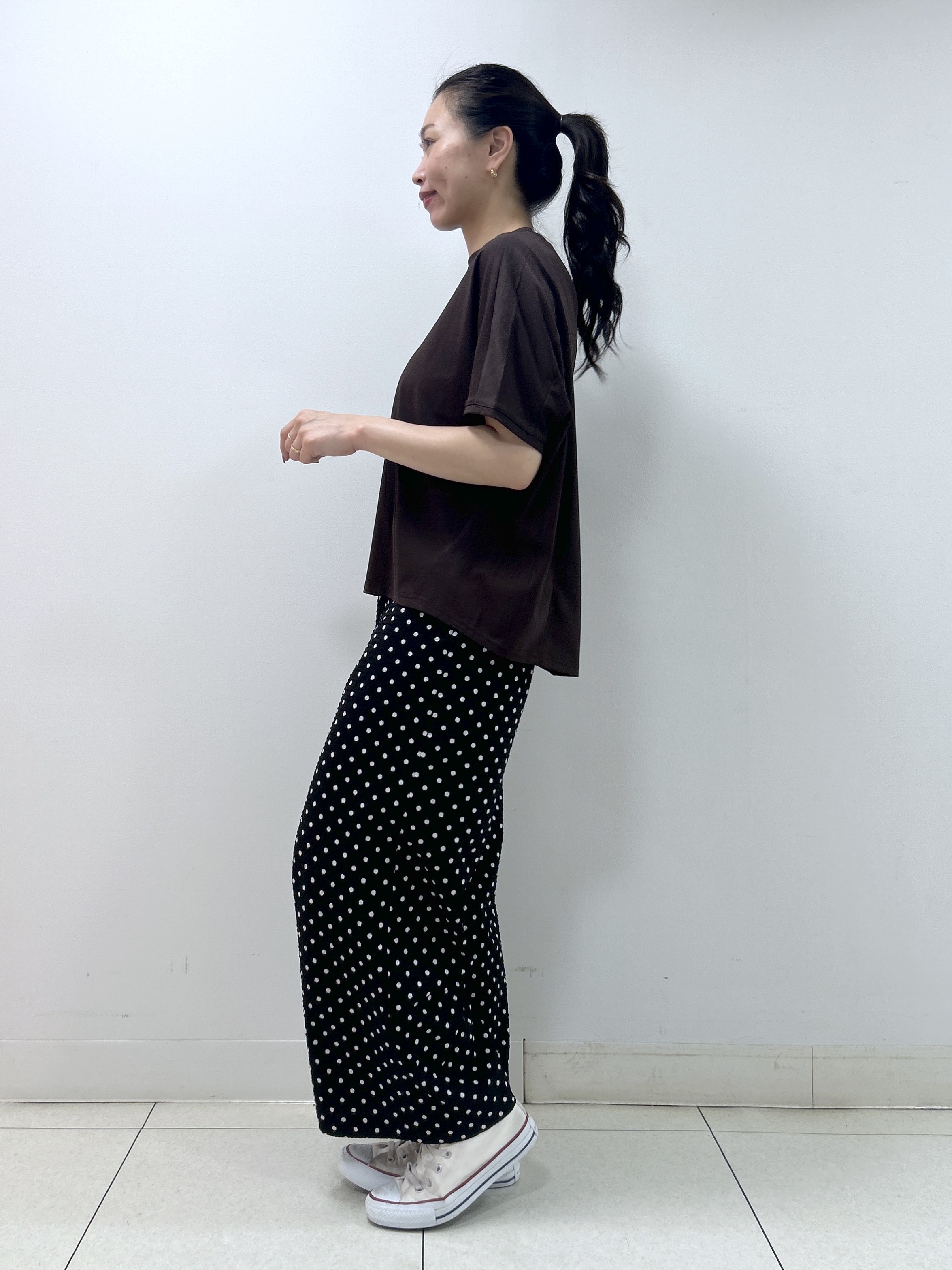 Kaiさんの「Dessin｜【汗シミ防止/UVカット】ドルマンスリーブ プルオーバー」を使ったコーディネート