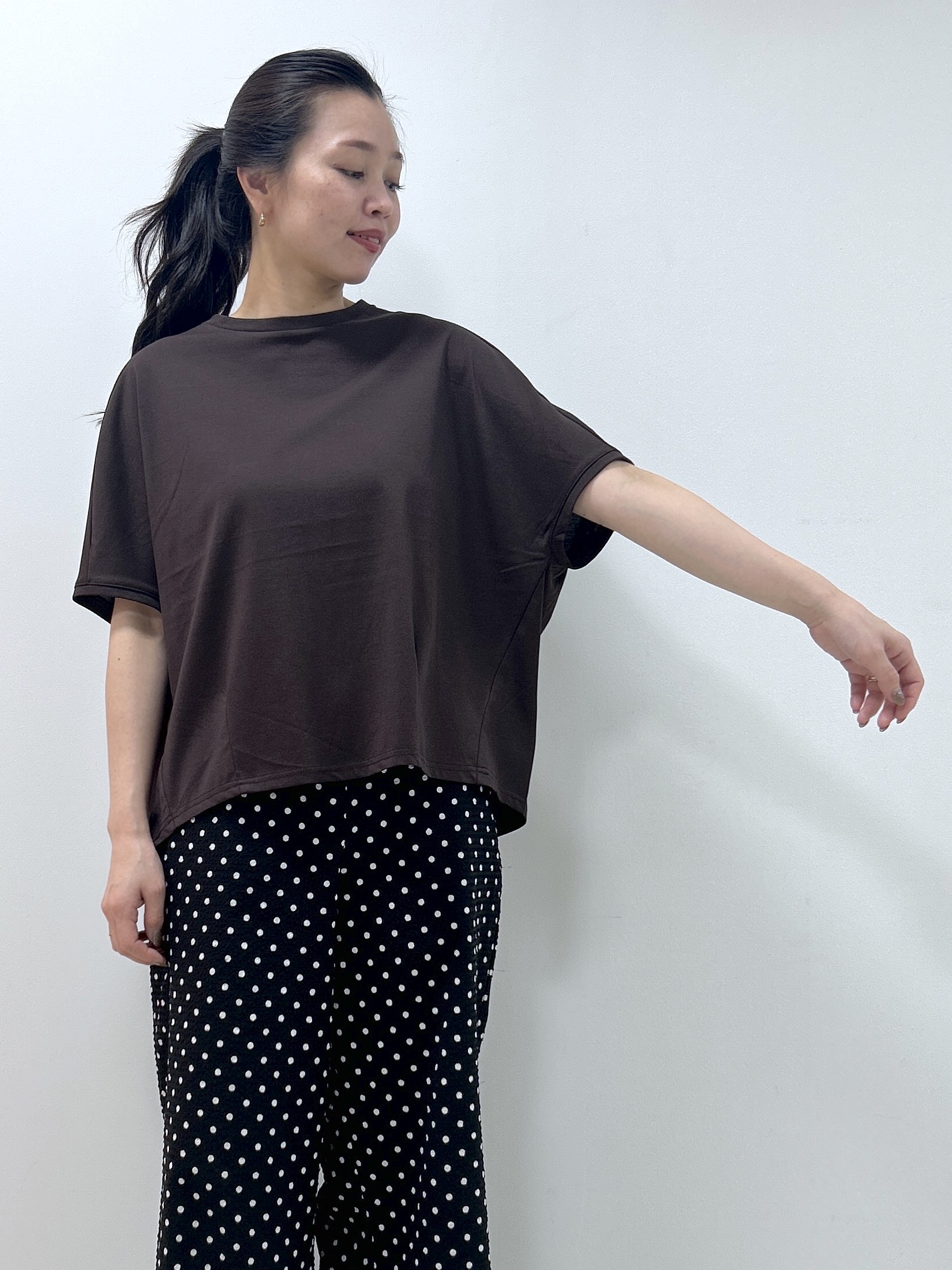 Kaiさんの「Dessin｜【汗シミ防止/UVカット】ドルマンスリーブ プルオーバー」を使ったコーディネート